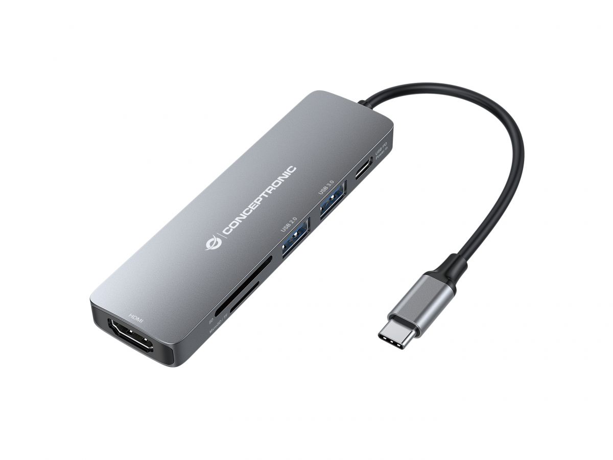 Conceptronic DONN11G 6-in-1 USB 3.2 Gen 1 Dockingstation