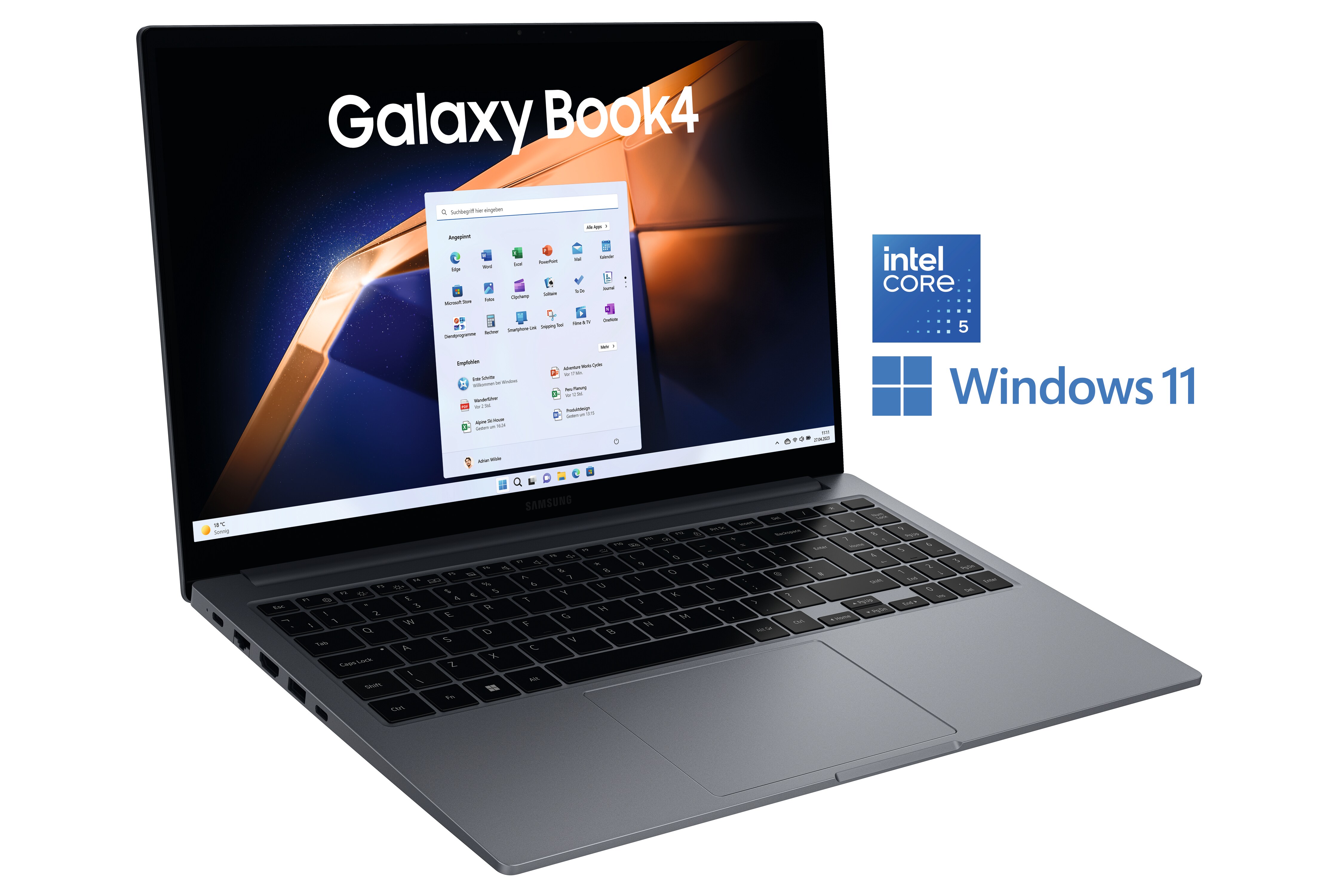 Galaxy Book4 NP750XGK-KB2DE Core 5 120U 16GB/512GB SSD 15"FHD W11 +TabA9+