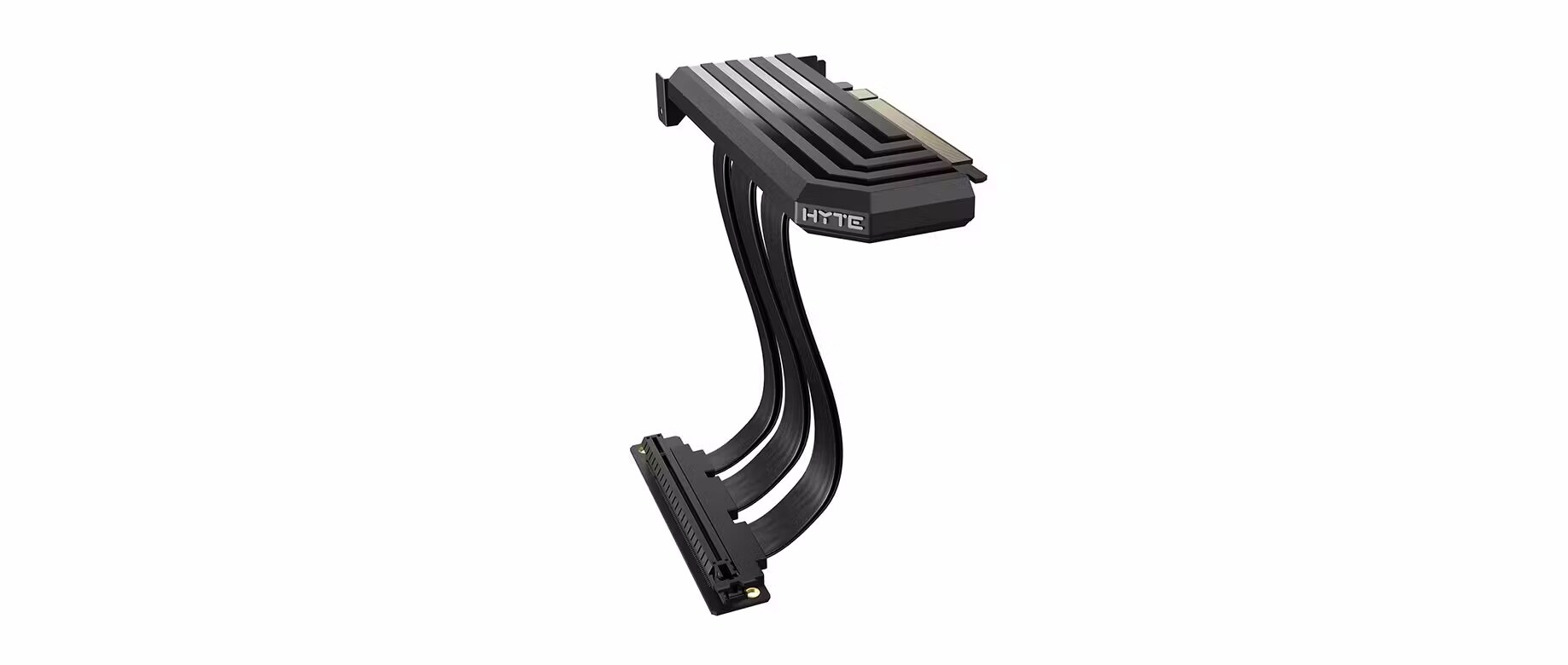 HYTE Luxury PCI-E Riser Kabel, 20cm, PCI-E 4.0, geschirmt, schwarz