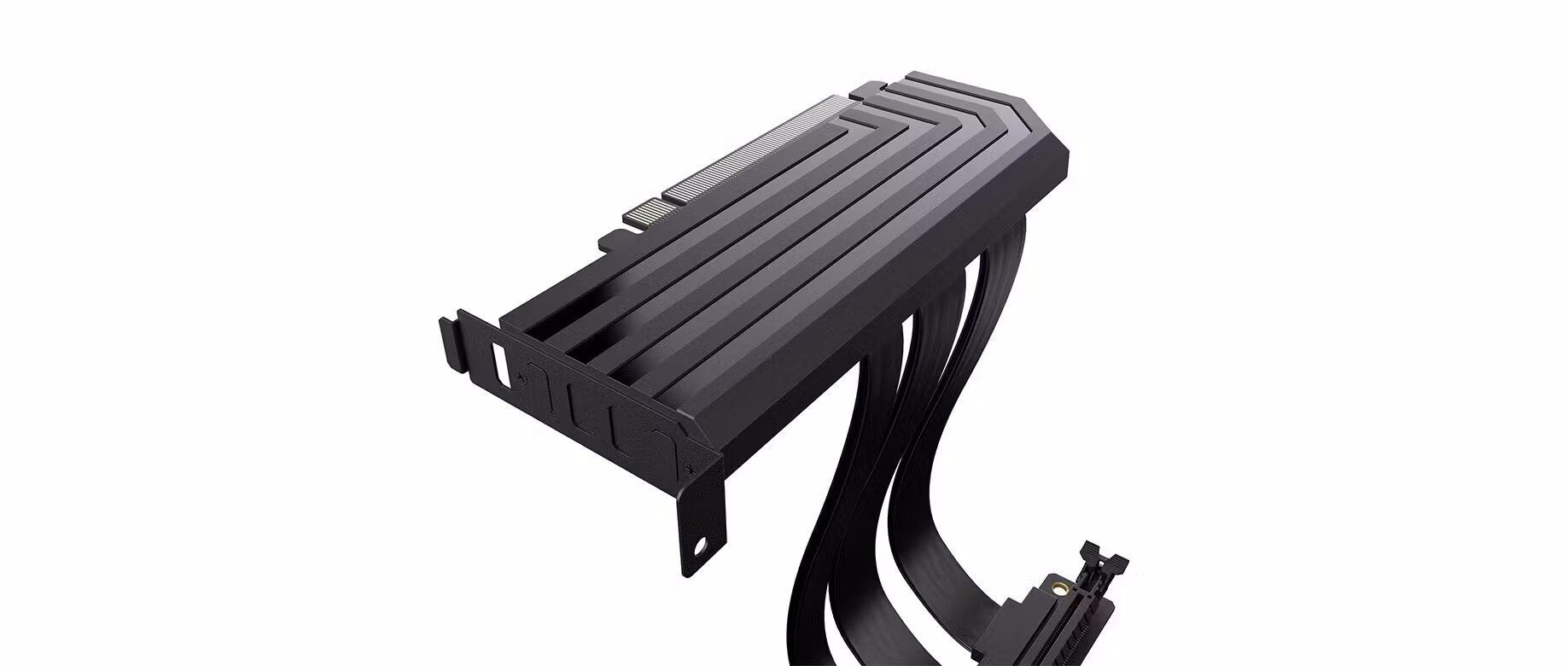 HYTE Luxury PCI-E Riser Kabel, 20cm, PCI-E 4.0, geschirmt, schwarz