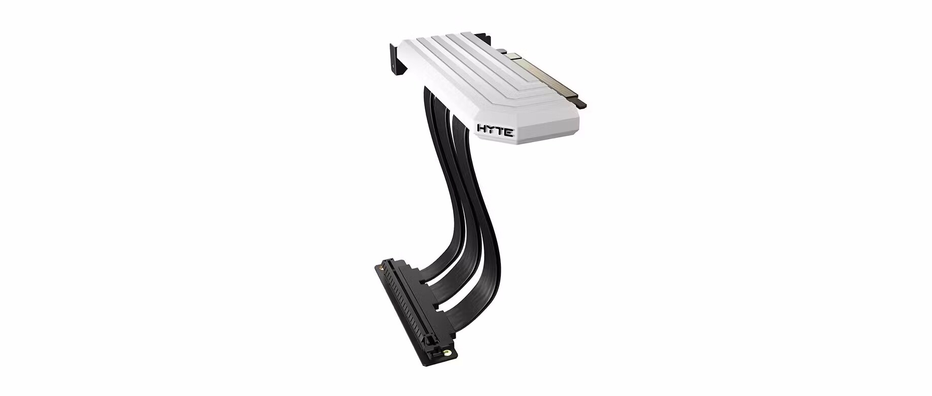 HYTE Luxury PCI-E Riser Kabel, 20cm, PCI-E 4.0, geschirmt, weiß