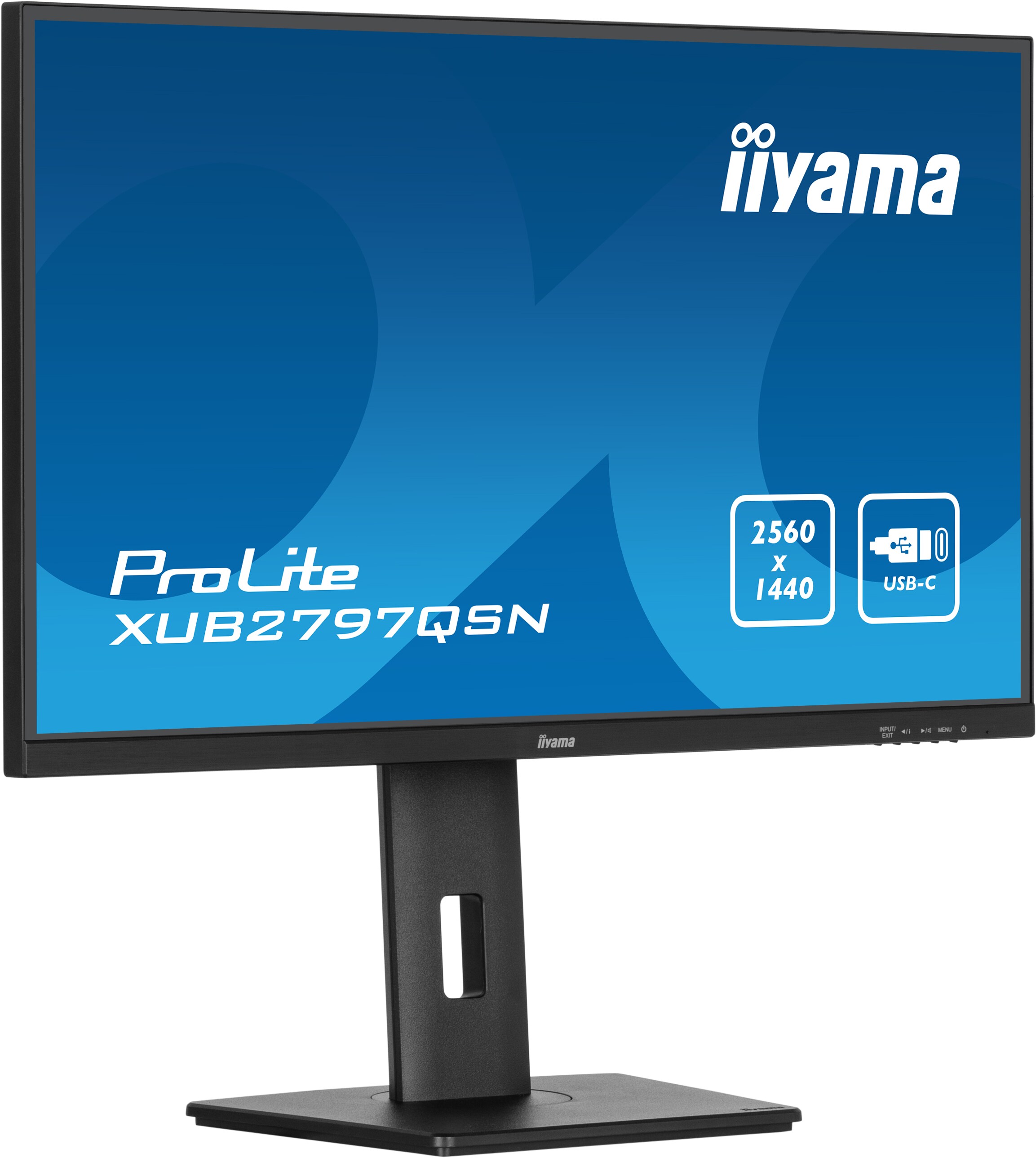 iiyama ProLite XUB2797QSN-B1 68.5cm (27") WQHD IPS Monitor HDMI/DP/USB/USB-C