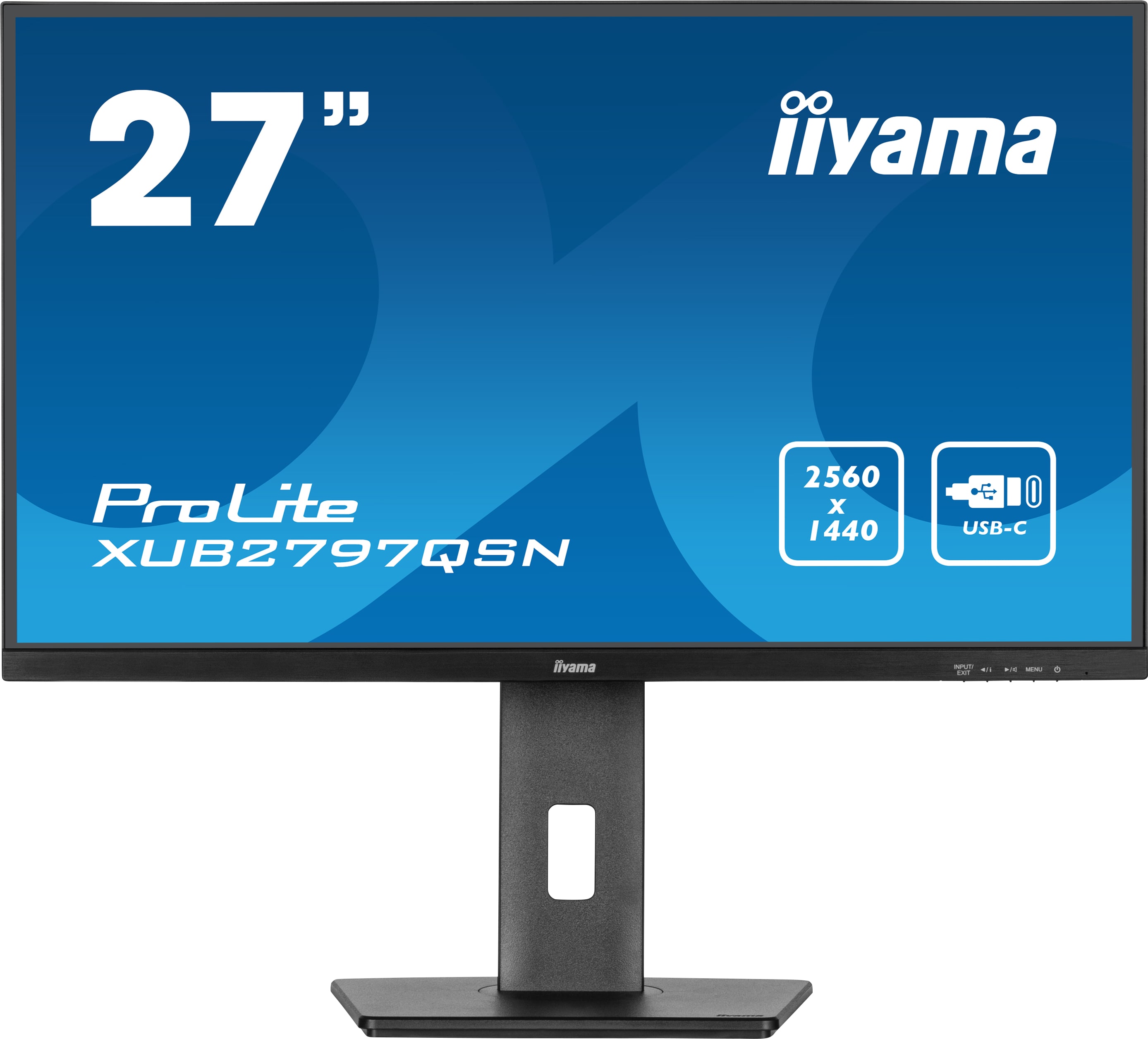 iiyama ProLite XUB2797QSN-B1 68.5cm (27") WQHD IPS Monitor HDMI/DP/USB/USB-C