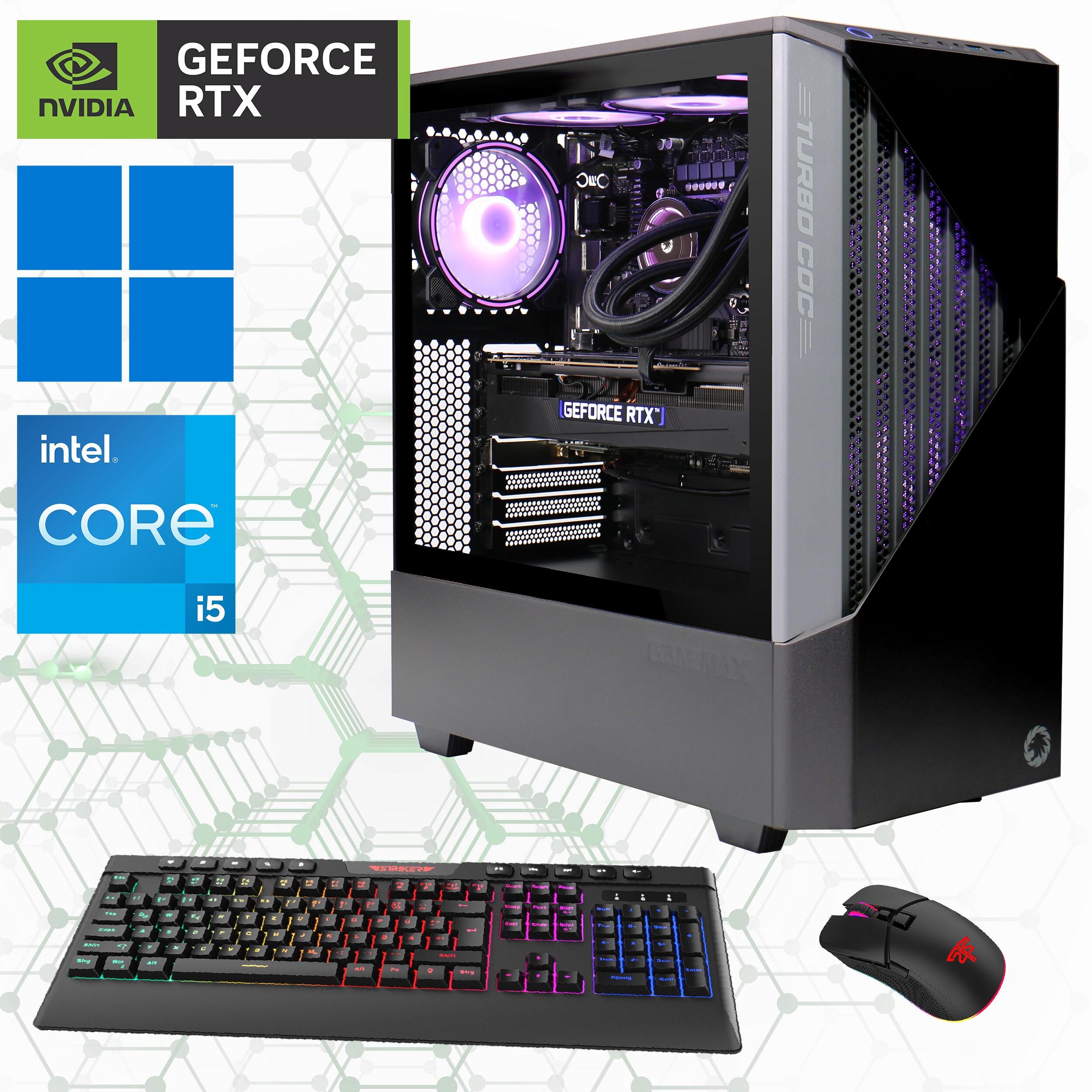 Hyrican Gamemax Contac BG 7317 i5-14400F 32GB/2TB SSD RTX 4060 W11