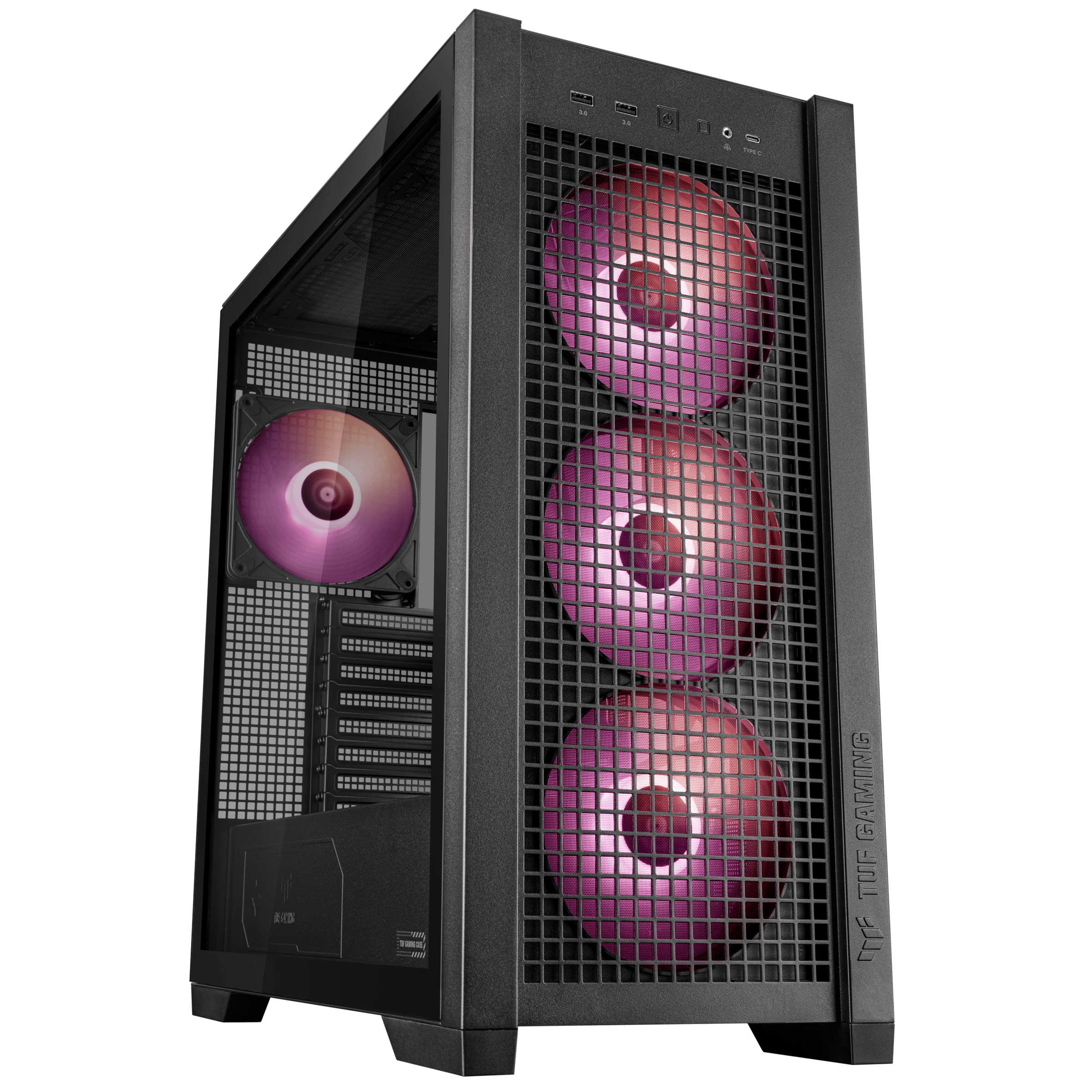 ASUS TUF Gaming GT302 TG ARGB ATX Midi-Tower Gehäuse schwarz