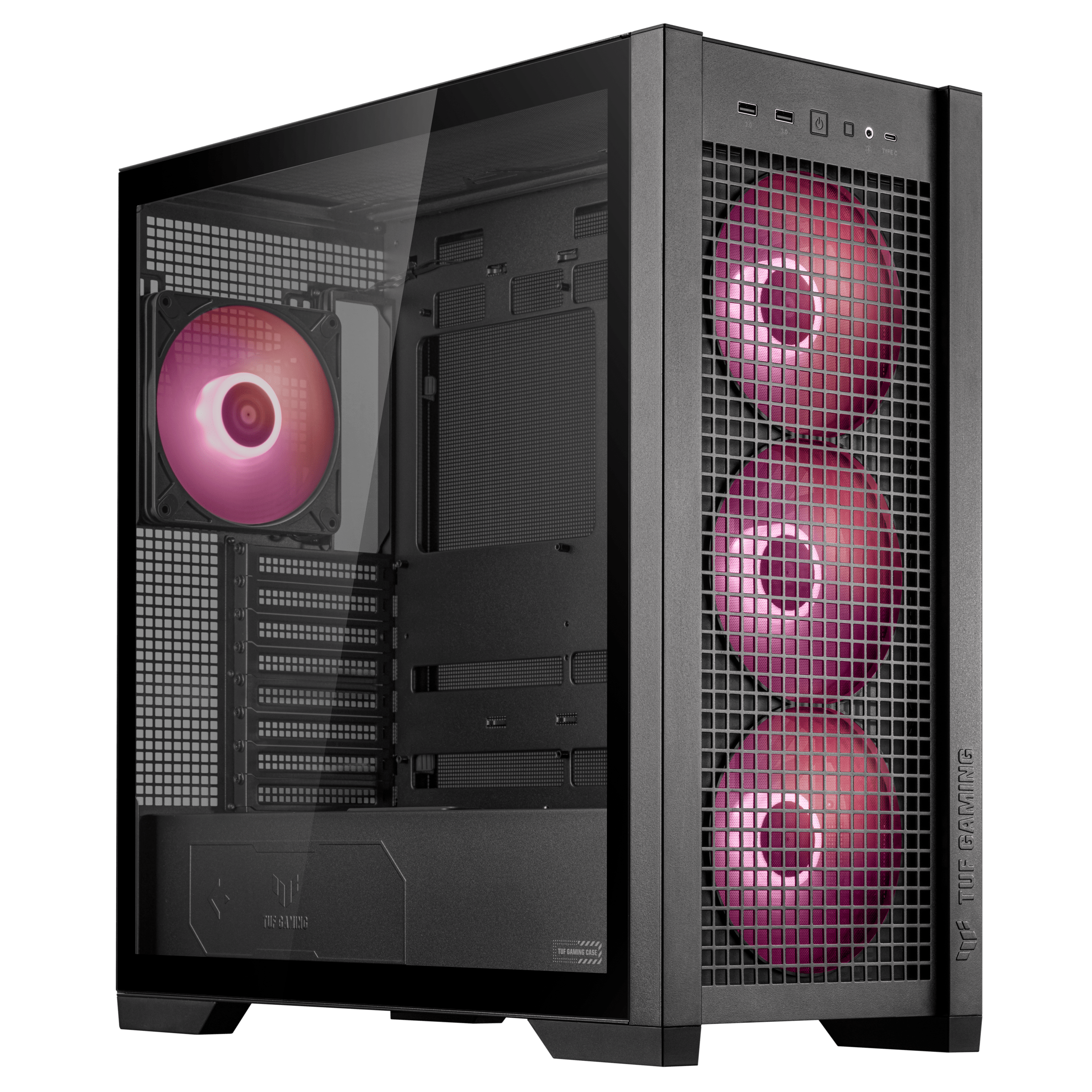 ASUS TUF Gaming GT302 TG ARGB ATX Midi-Tower Gehäuse schwarz