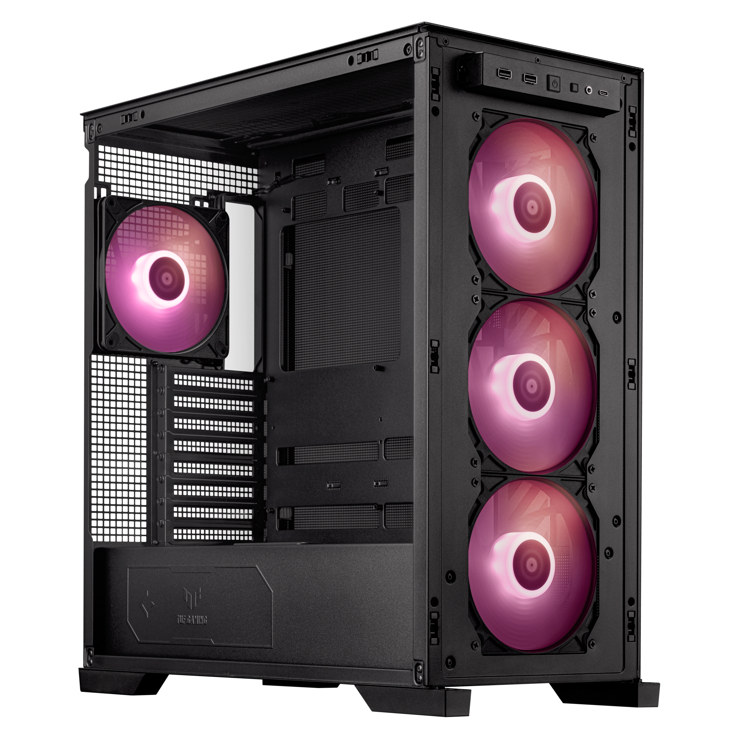 ASUS TUF Gaming GT302 TG ARGB ATX Midi-Tower Gehäuse schwarz