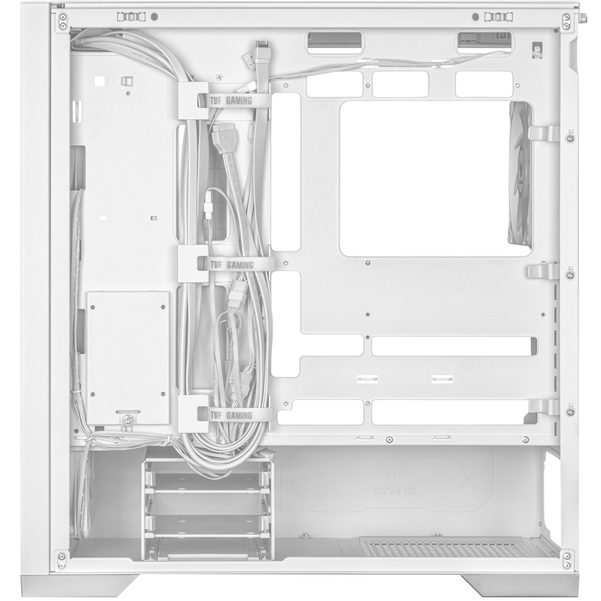 ASUS TUF Gaming GT302 TG ARGB ATX Midi-Tower Gehäuse weiss