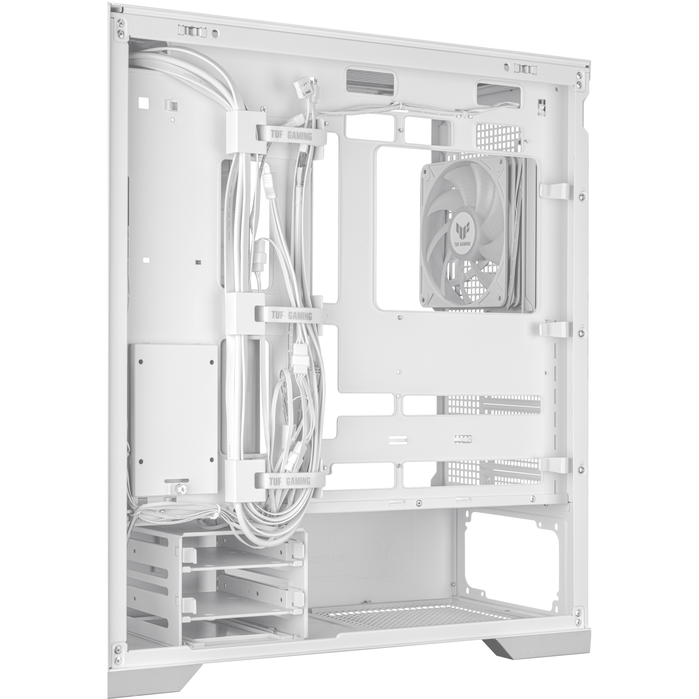 ASUS TUF Gaming GT302 TG ARGB ATX Midi-Tower Gehäuse weiss