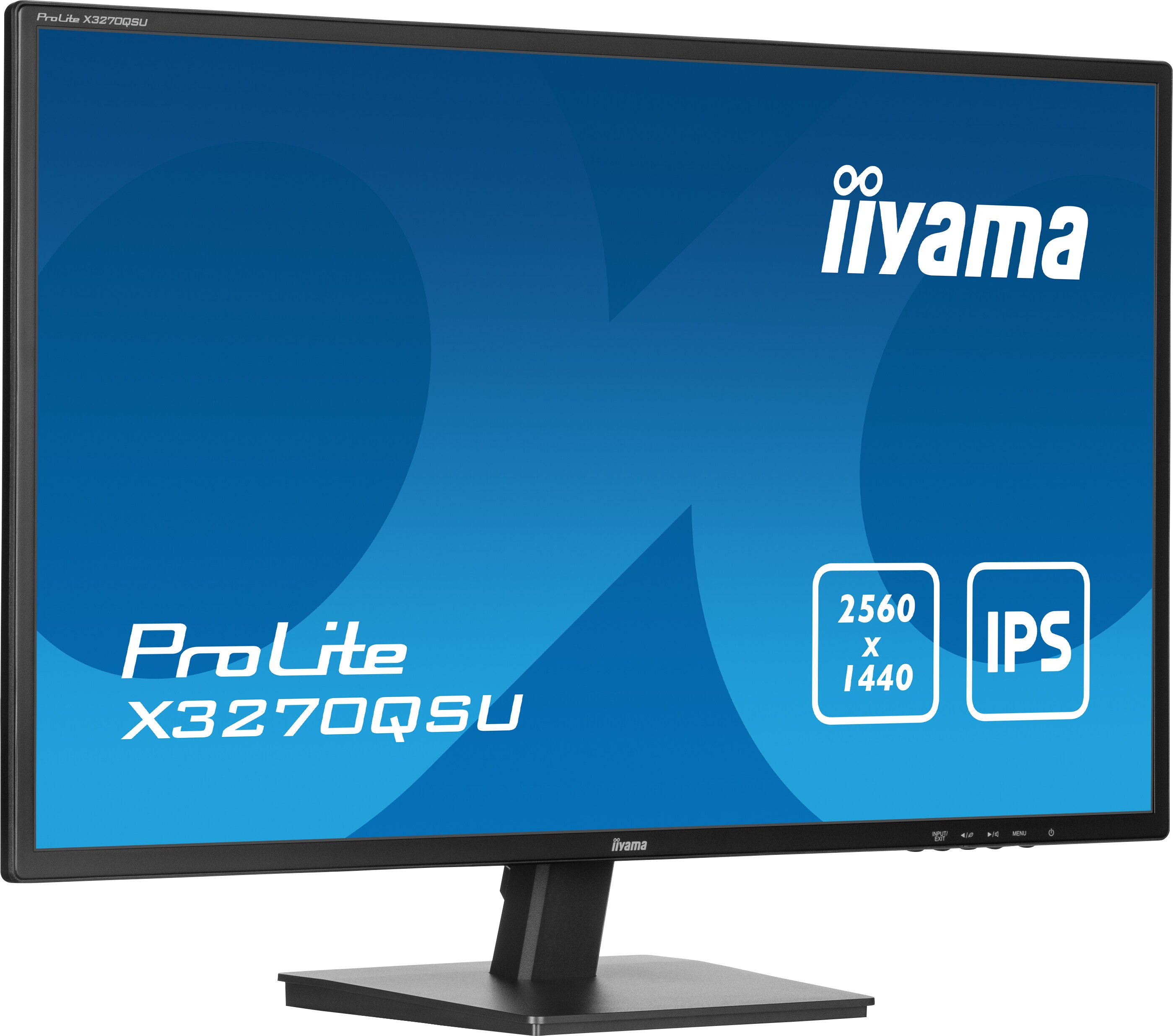 iiyama ProLite X3270QSU-B1 80.0cm (31.5") WQHD IPS Monitor HDMI/DP/USB 3ms