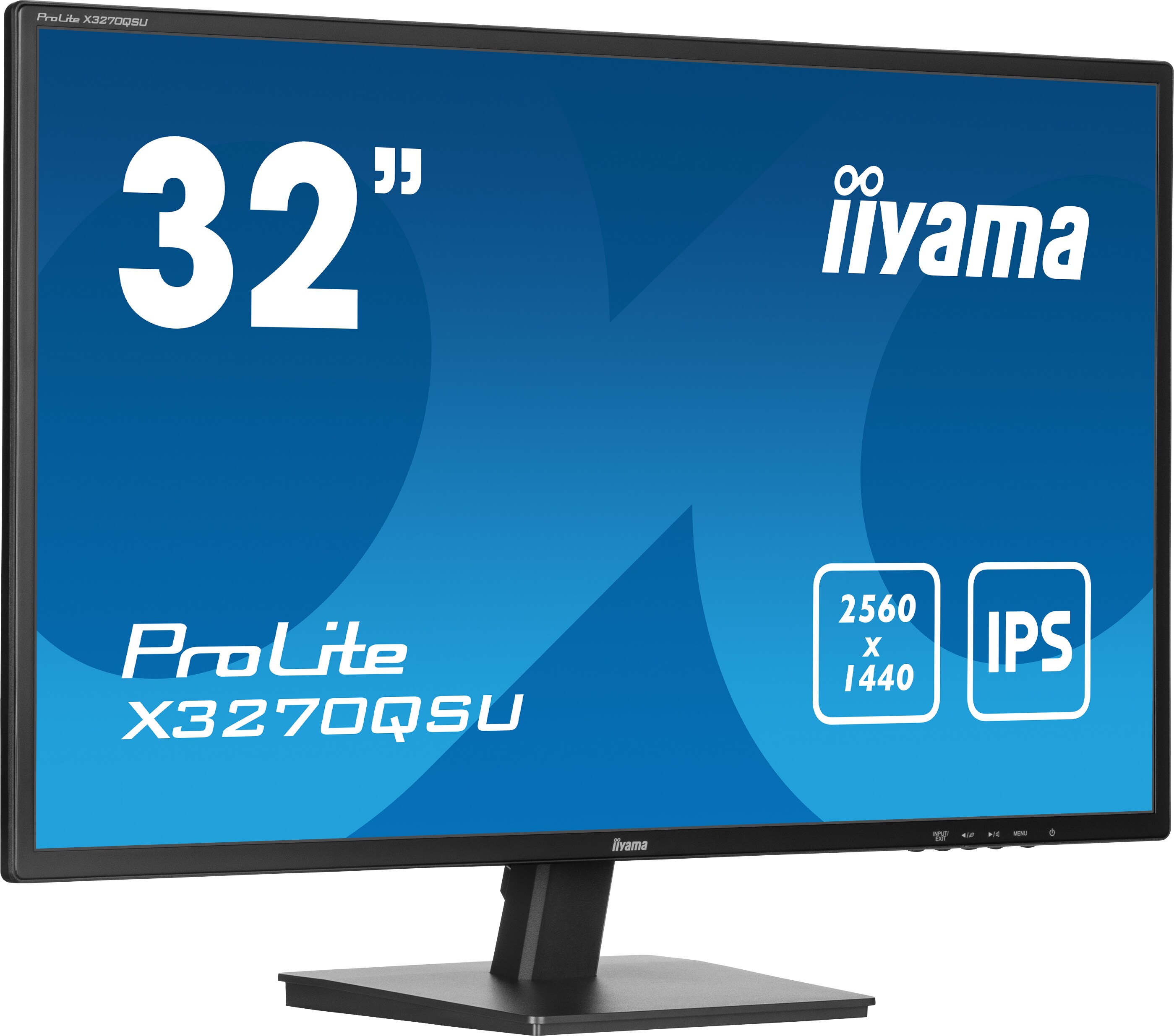 iiyama ProLite X3270QSU-B1 80.0cm (31.5") WQHD IPS Monitor HDMI/DP/USB 3ms