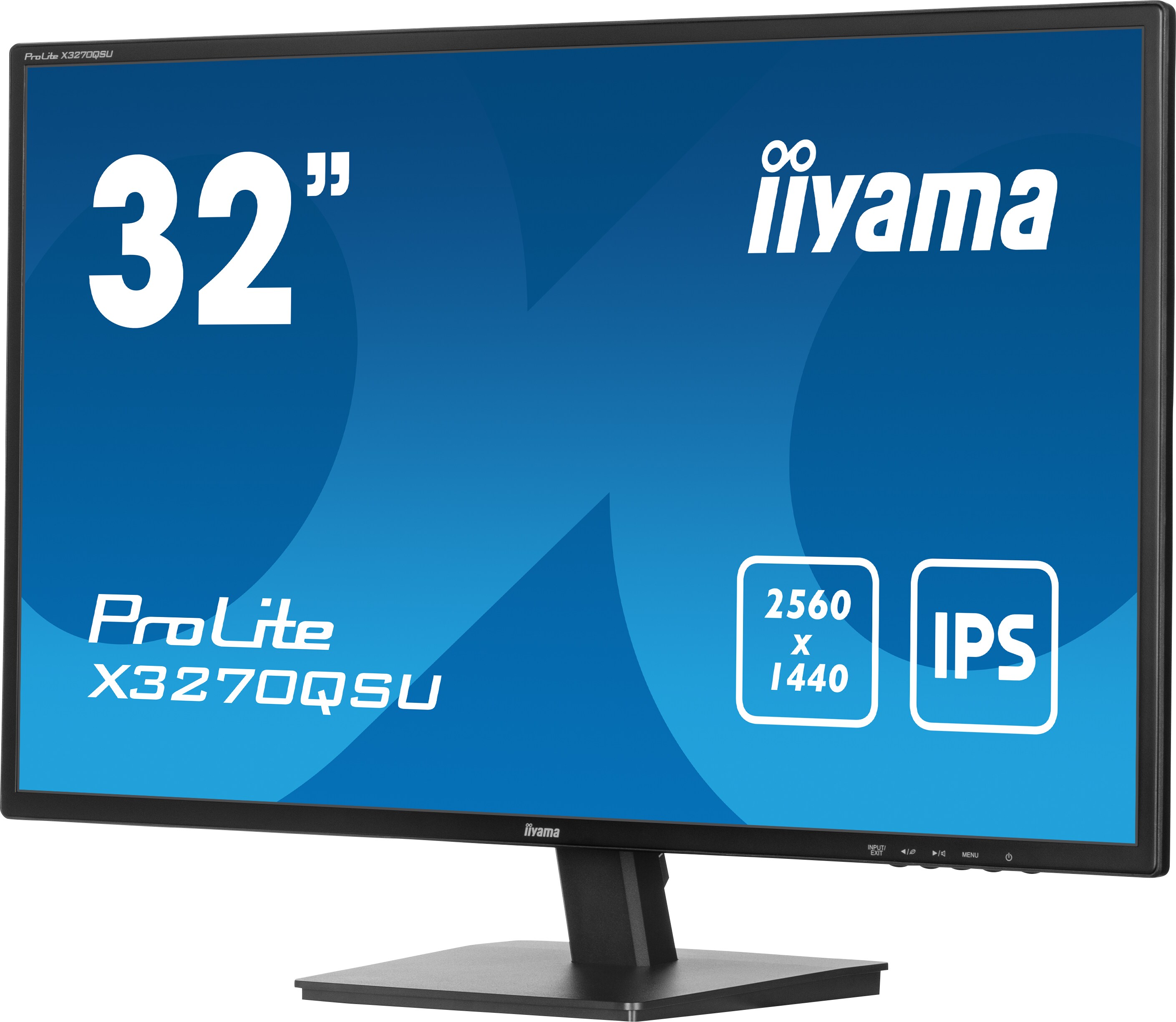 iiyama ProLite X3270QSU-B1 80.0cm (31.5") WQHD IPS Monitor HDMI/DP/USB 3ms