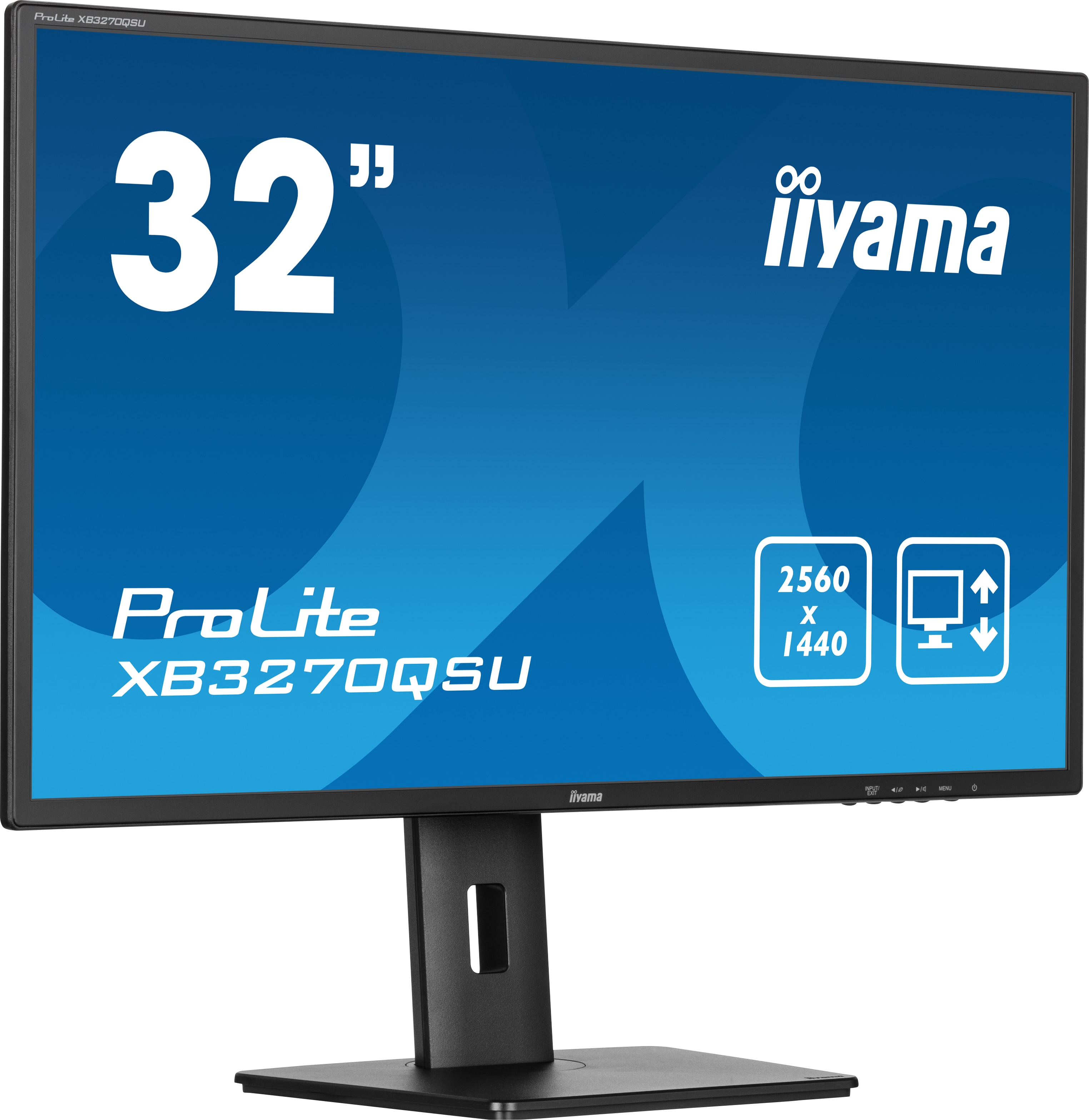 iiyama ProLite XB3270QSU-B1 80cm (31.5") WQHD IPS Monitor HDMI/DP/USB 3ms