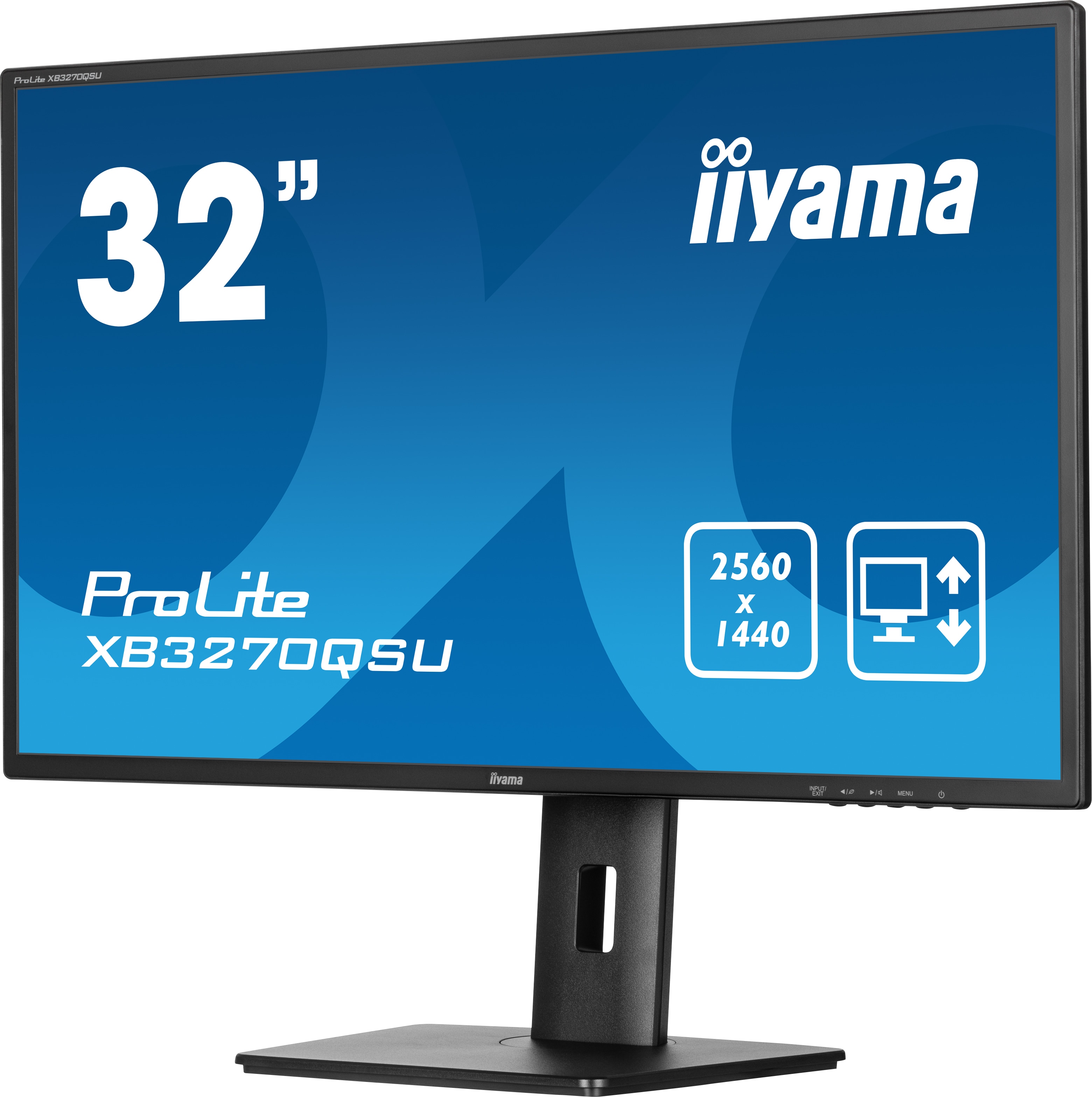 iiyama ProLite XB3270QSU-B1 80cm (31.5") WQHD IPS Monitor HDMI/DP/USB 3ms