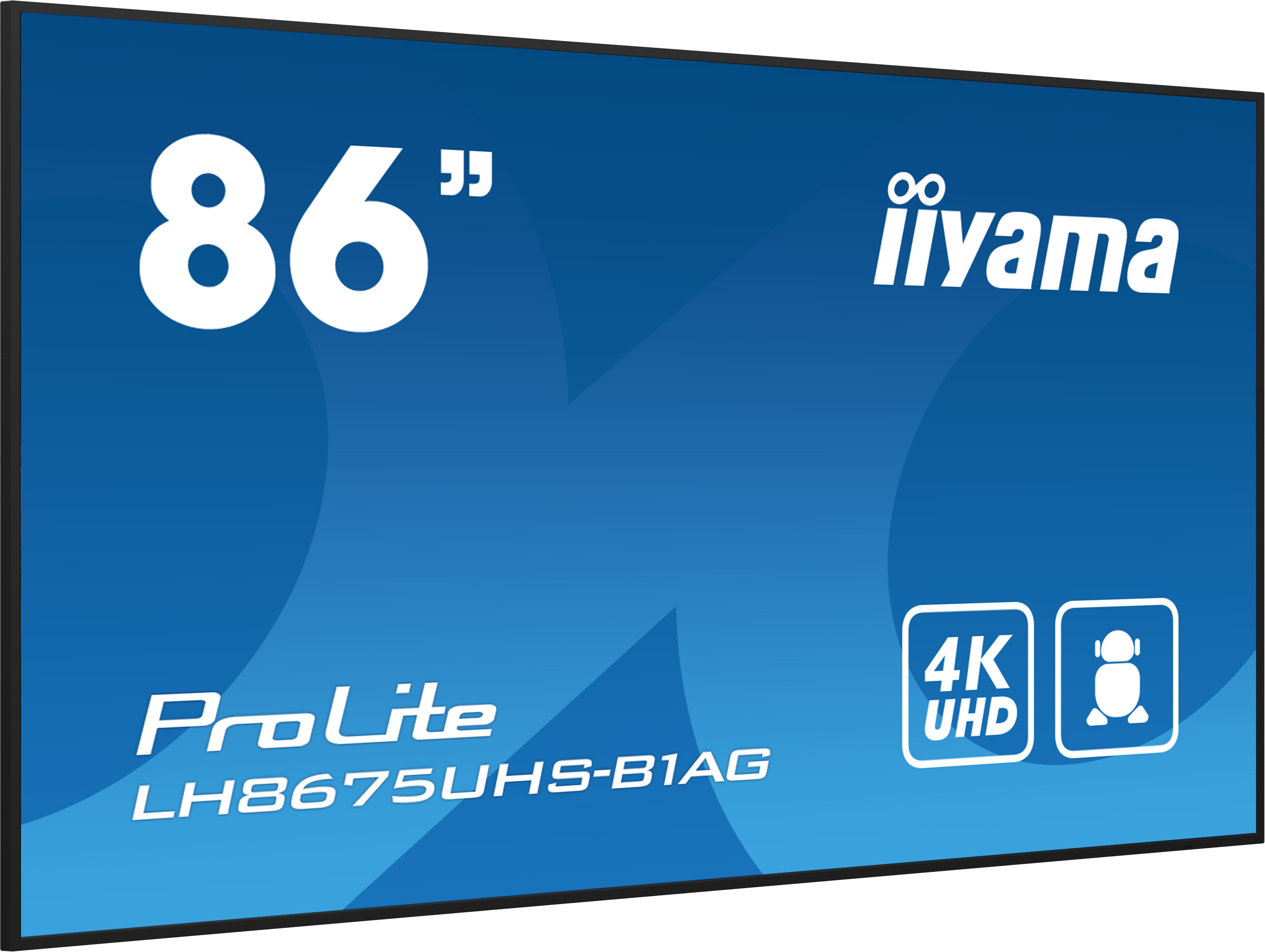 iiyama ProLite LH8675UHS-B1AG 217cm (85.6") 4K UHD Signage Monitor HDMI/DP