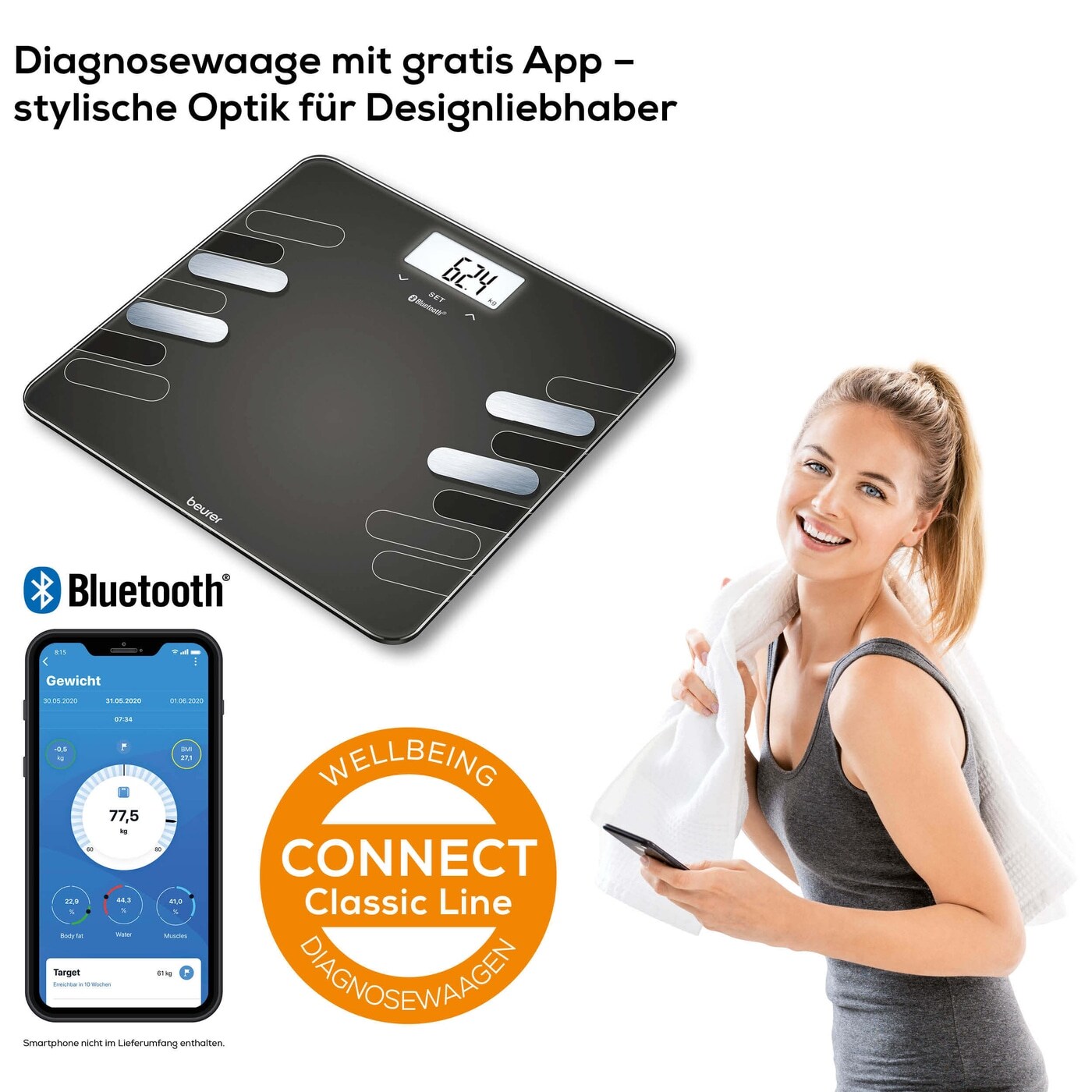 Beurer BF 600 Style Bluetooth Diagnosewaage