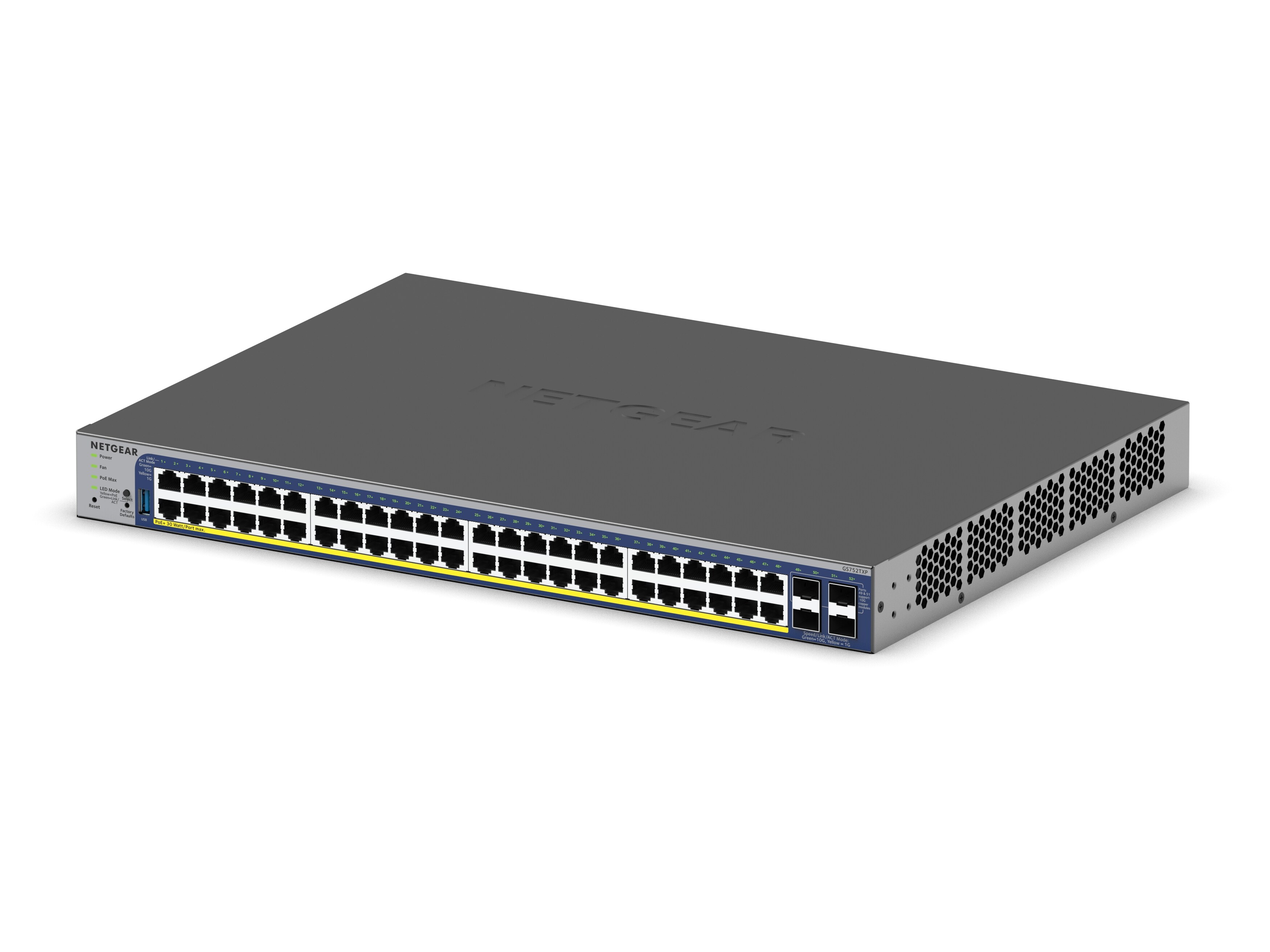 Netgear GS752TXPv3 52 Port Gigabit PoE+ Smart Switch