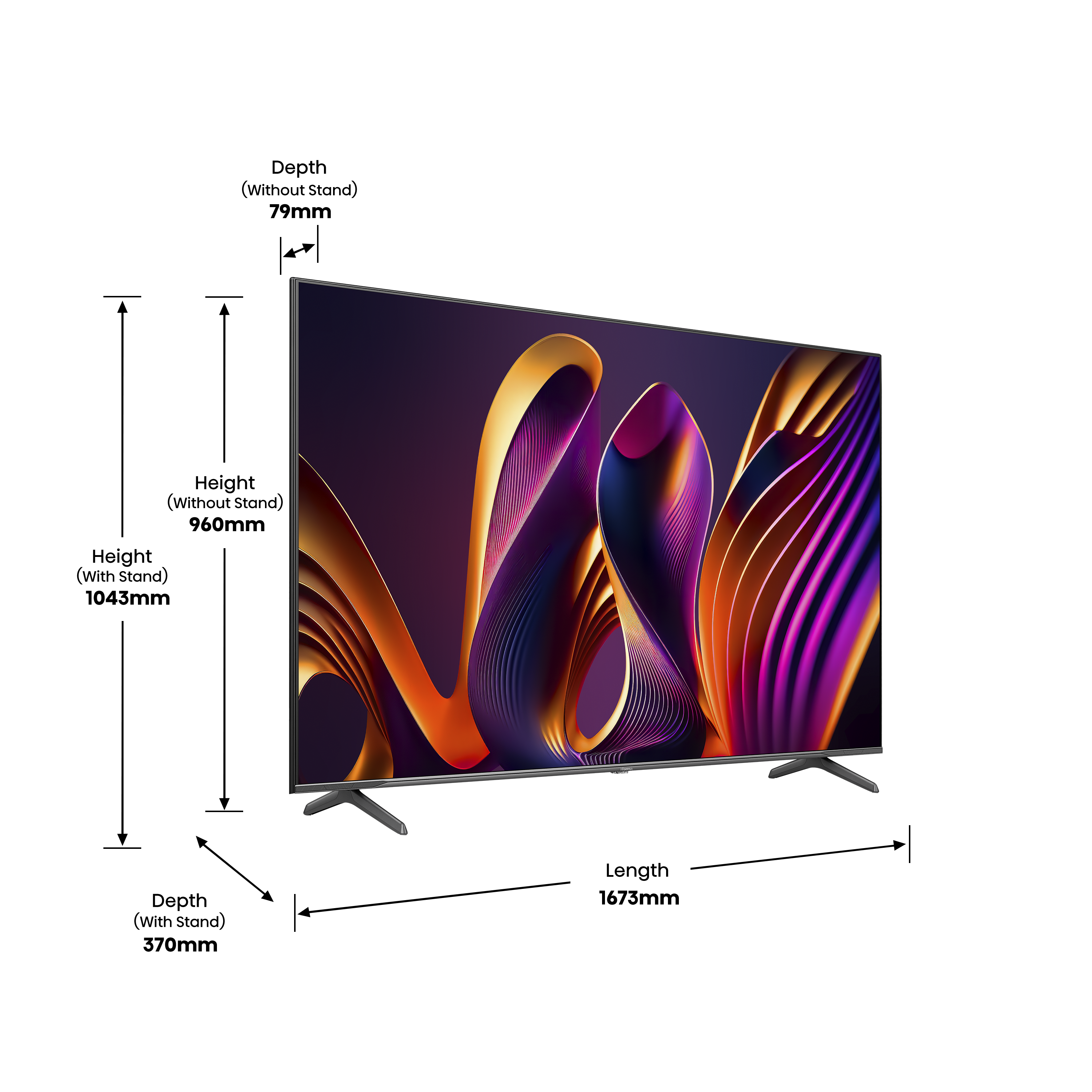 Hisense 75E77NQ PRO 190cm 75" 4K QLED Smart TV Fernseher