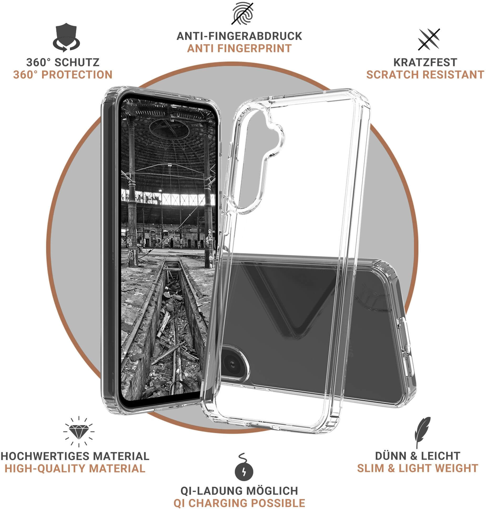 JT Berlin BackCase Pankow Clear | Samsung Galaxy A55 5G | transparent | 11052