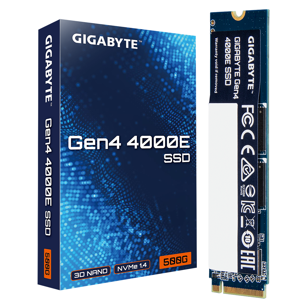 GIGABYTE Gen4 4000E SSD M.2 2280 NVMe 500GB