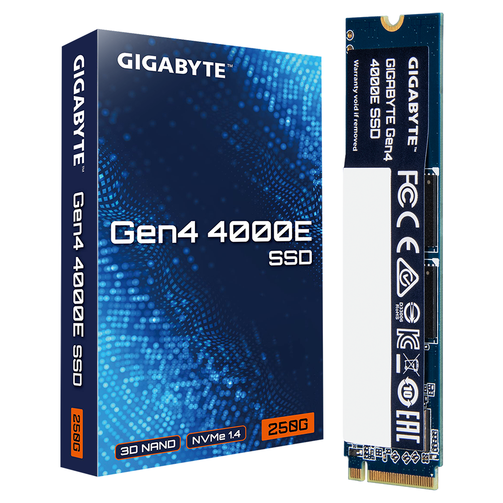 GIGABYTE Gen4 4000E SSD M.2 2280 NVMe 250GB