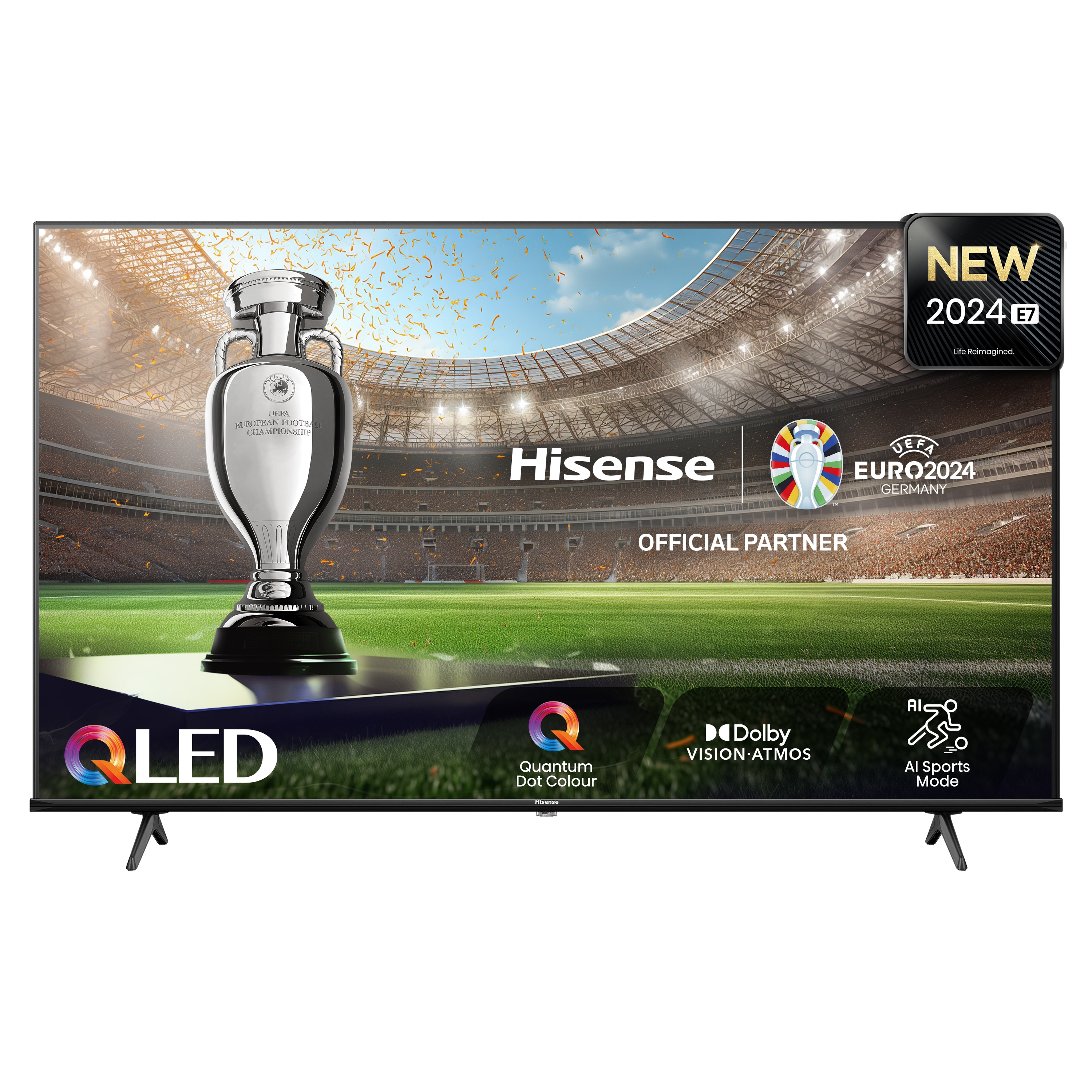 Hisense 43E77NQ 108cm 43" 4K QLED Smart TV Fernseher