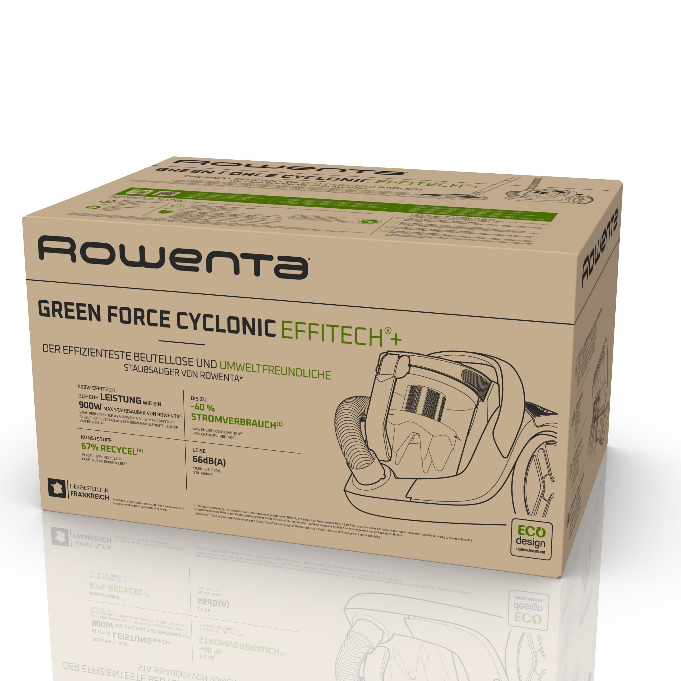 Rowenta Green Force Cyclonic Effitech+ RO7C66