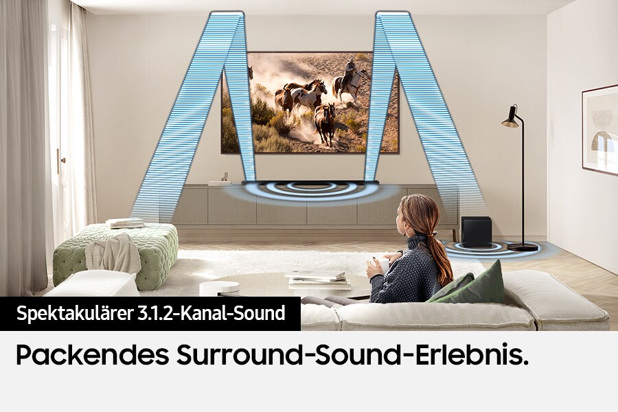 Samsung HW-S810GD/ZG 3.1.2-Kanal Surround‑Sound 10 Lautesprecher und Subwoofer