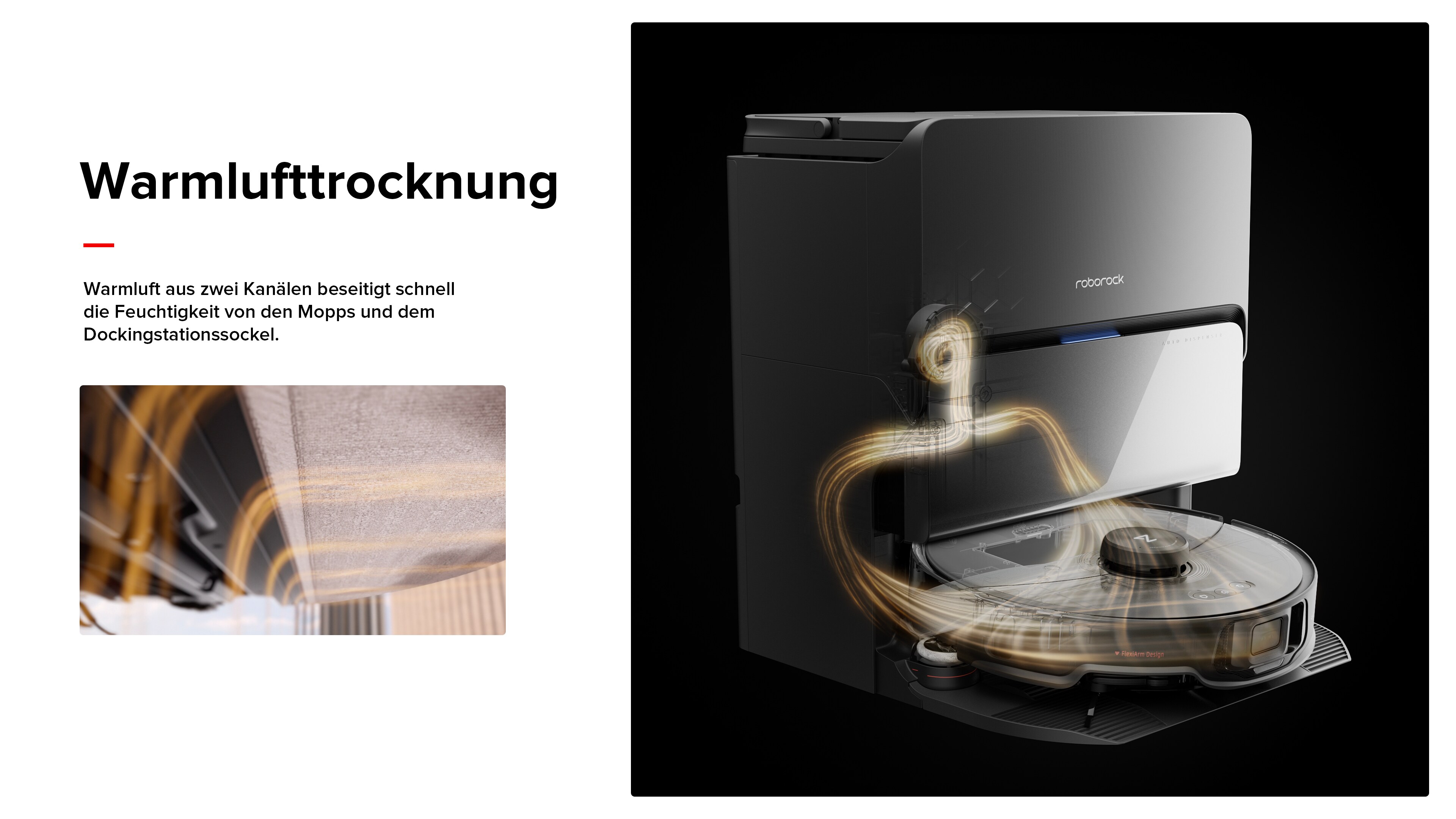 Roborock S8 MaxV Ultra schwarz Saugroboter mit Selbstreinigungsstation