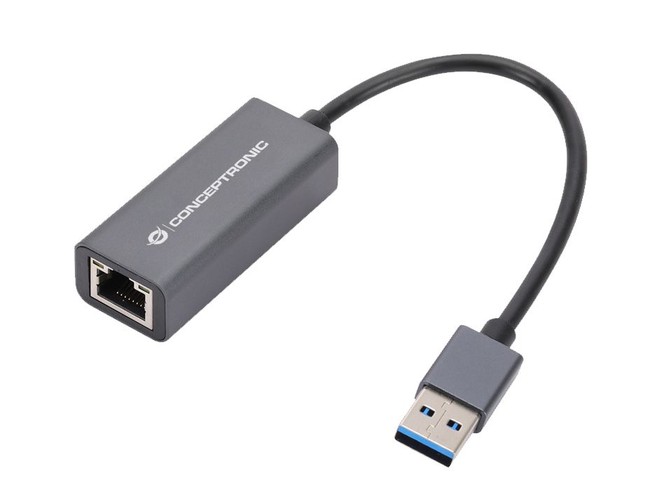 Conceptronic ABBY08G Gigabit USB 3.0 Netzwerkadapter, Wake-on-LAN