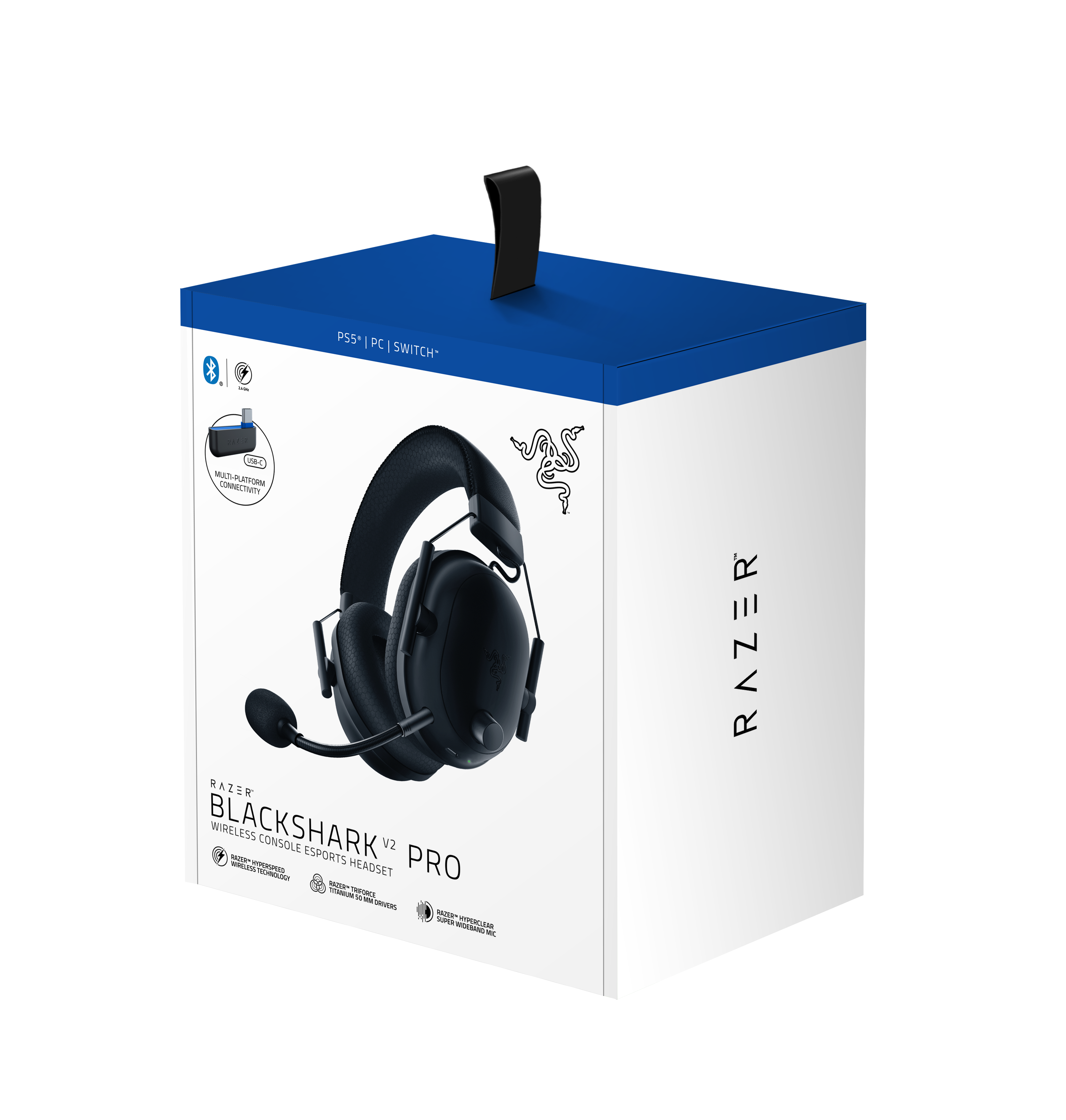 RAZER Blackshark V2 Pro Schwarz - Wireless Esports Headset - für Playstation