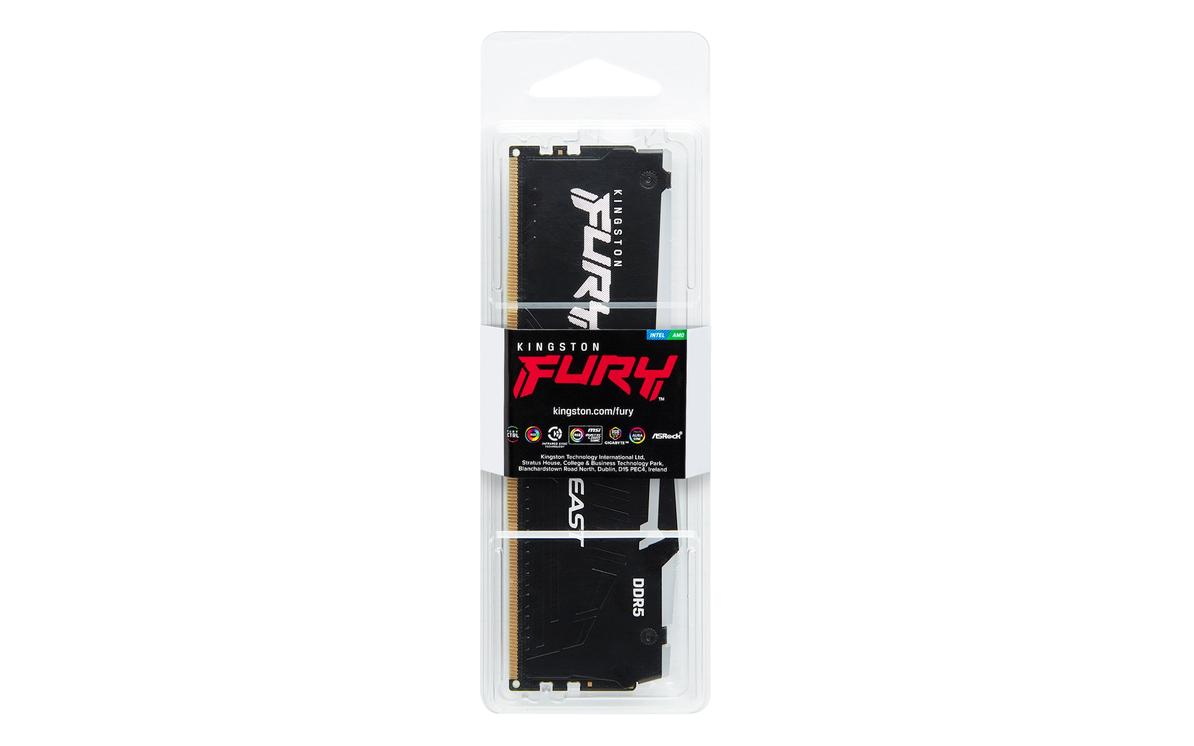 16GB (1x16GB) KINGSTON FURY Beast RGB DDR5-6800 CL34 RAM Gaming Arbeitsspeicher