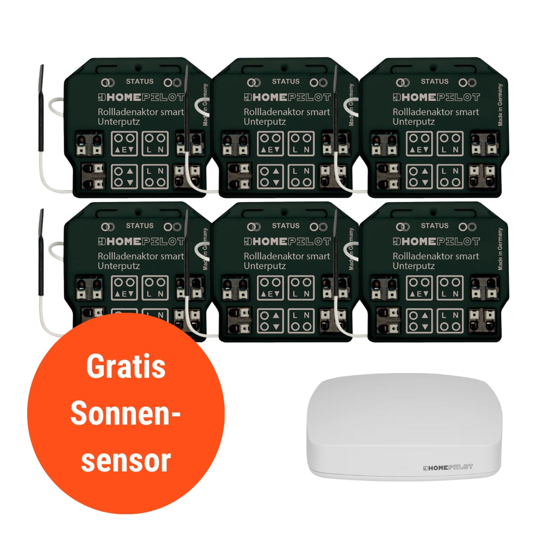 Homepilot Starter Set Smarte Beschattung • 6 Aktoren smart