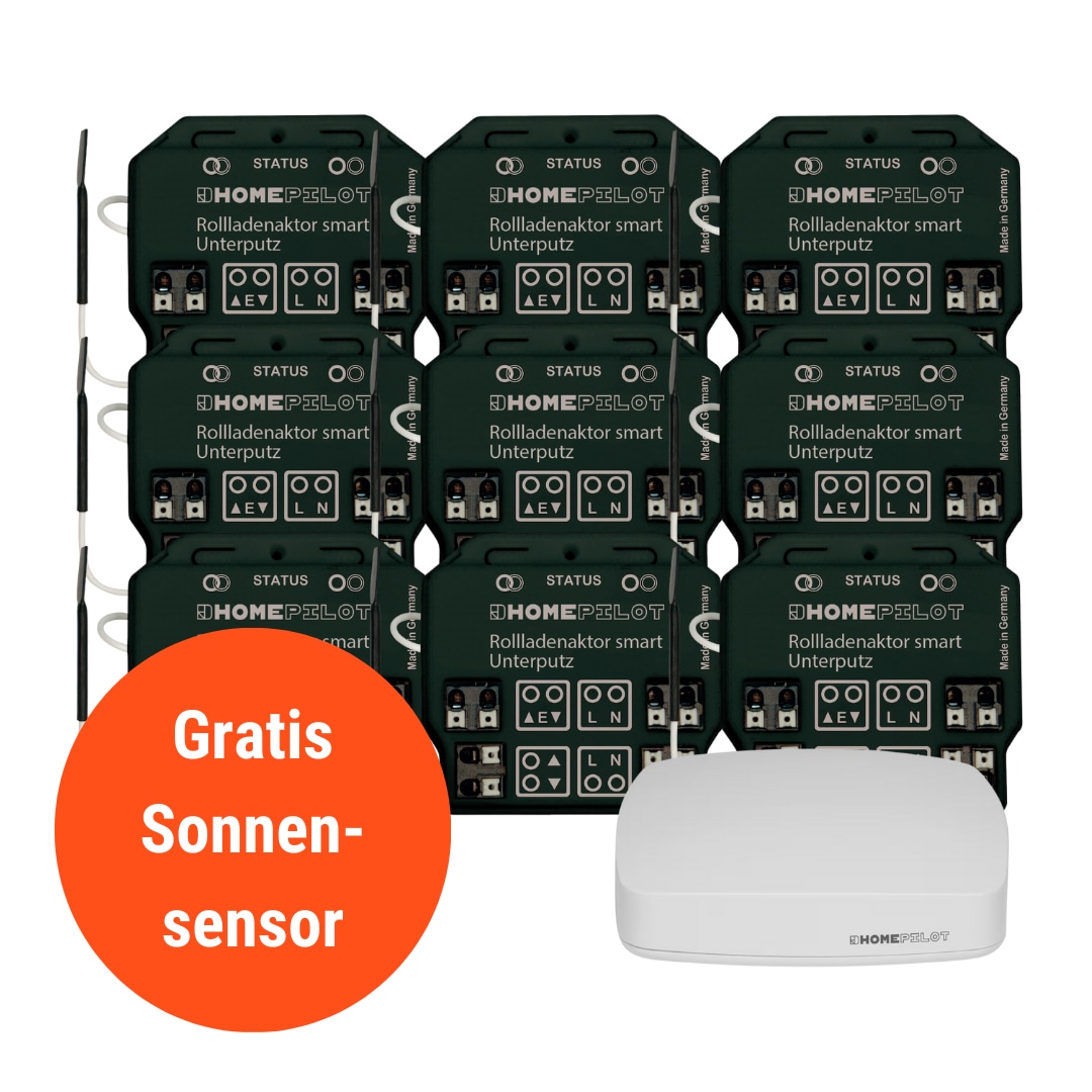 Homepilot Starter Set Smarte Beschattung • 9 Aktoren smart