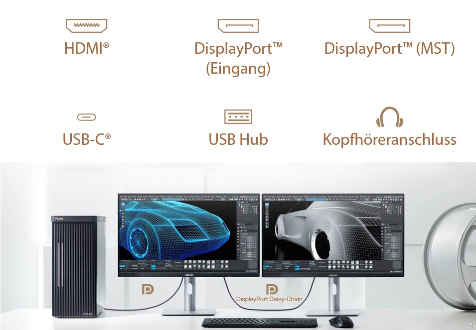 ASUS ProArt PA24ACRV 60,5cm(23,8") QHD IPS Monitor 16:9 HDMI/DP/USB-C PD96W 75Hz