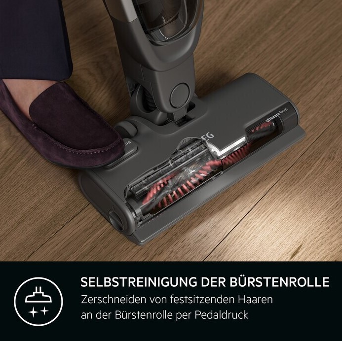 AEG HYGIENIC 6000 2in1 Akku-Staubsauger bis 55 Minuten Laufzeit mit Ladestation