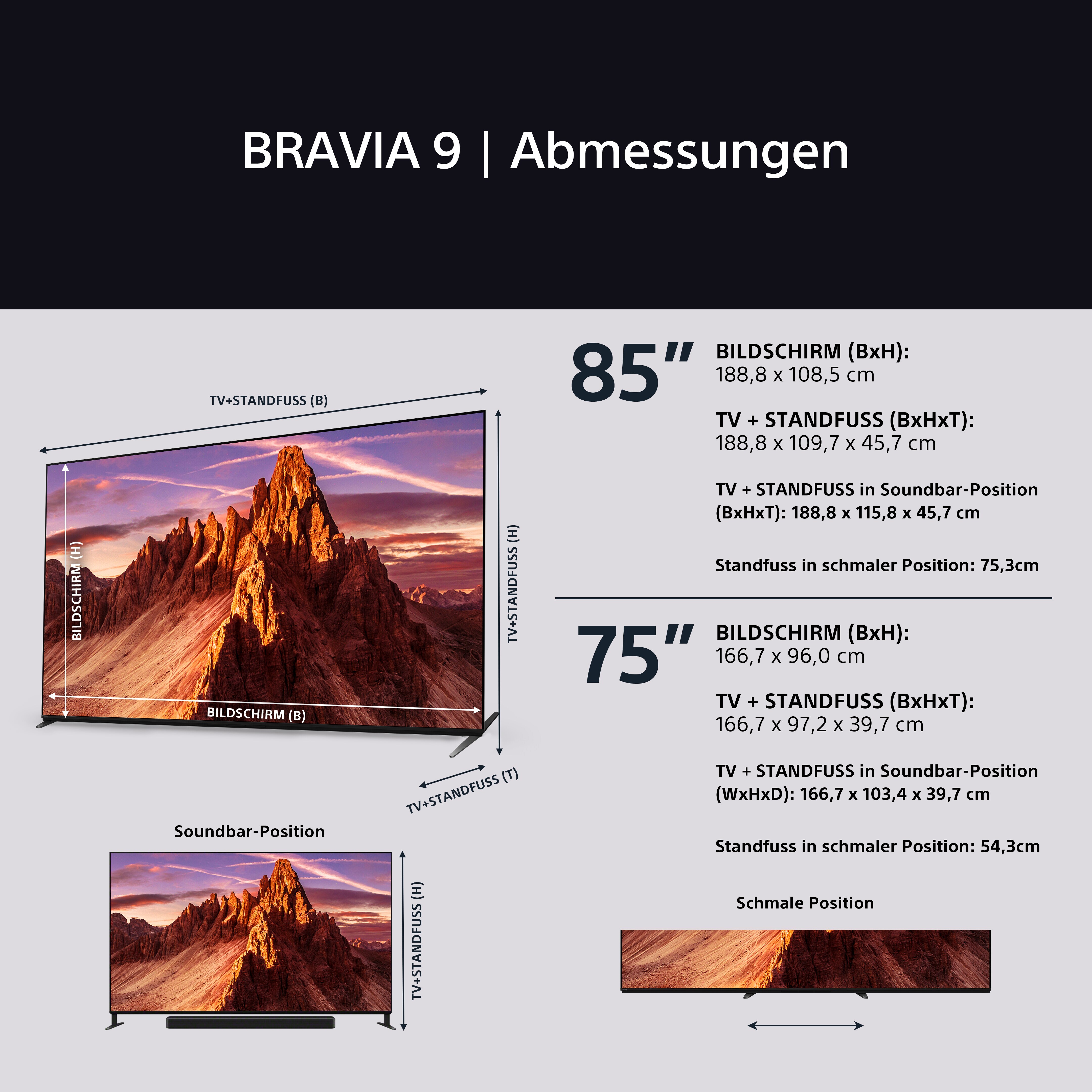 Sony K-75XR90 BRAVIA 9 QLED (XR l Mini LED) 4K HDR Smart TV