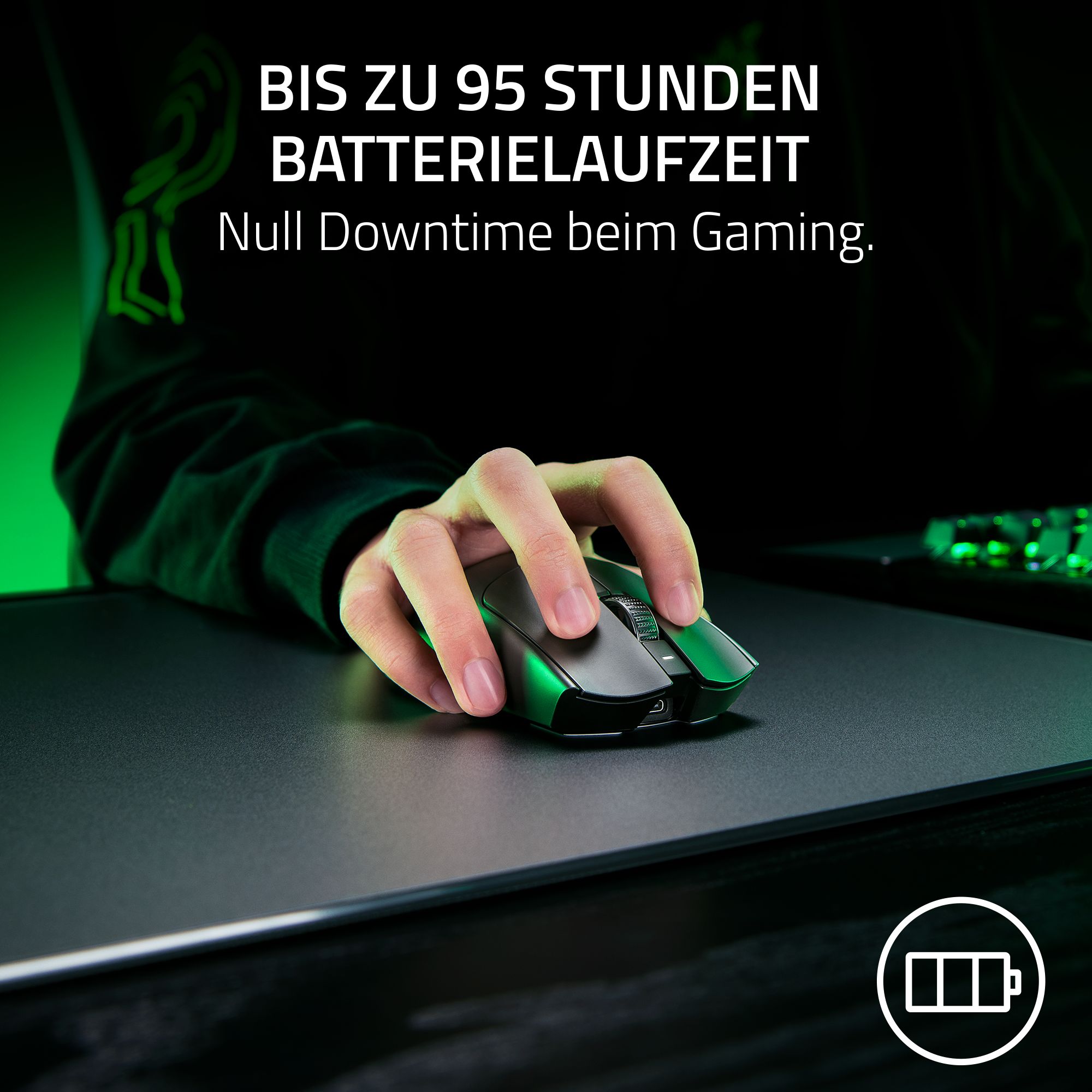 RAZER Viper V3 Pro Schwarz - Ultra leichte kabellose symmetrische E-Sport-Maus