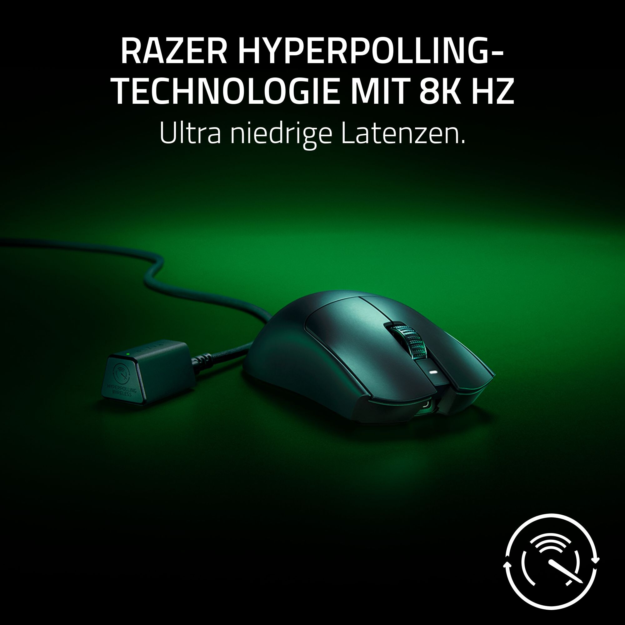 RAZER Viper V3 Pro Schwarz - Ultra leichte kabellose symmetrische E-Sport-Maus