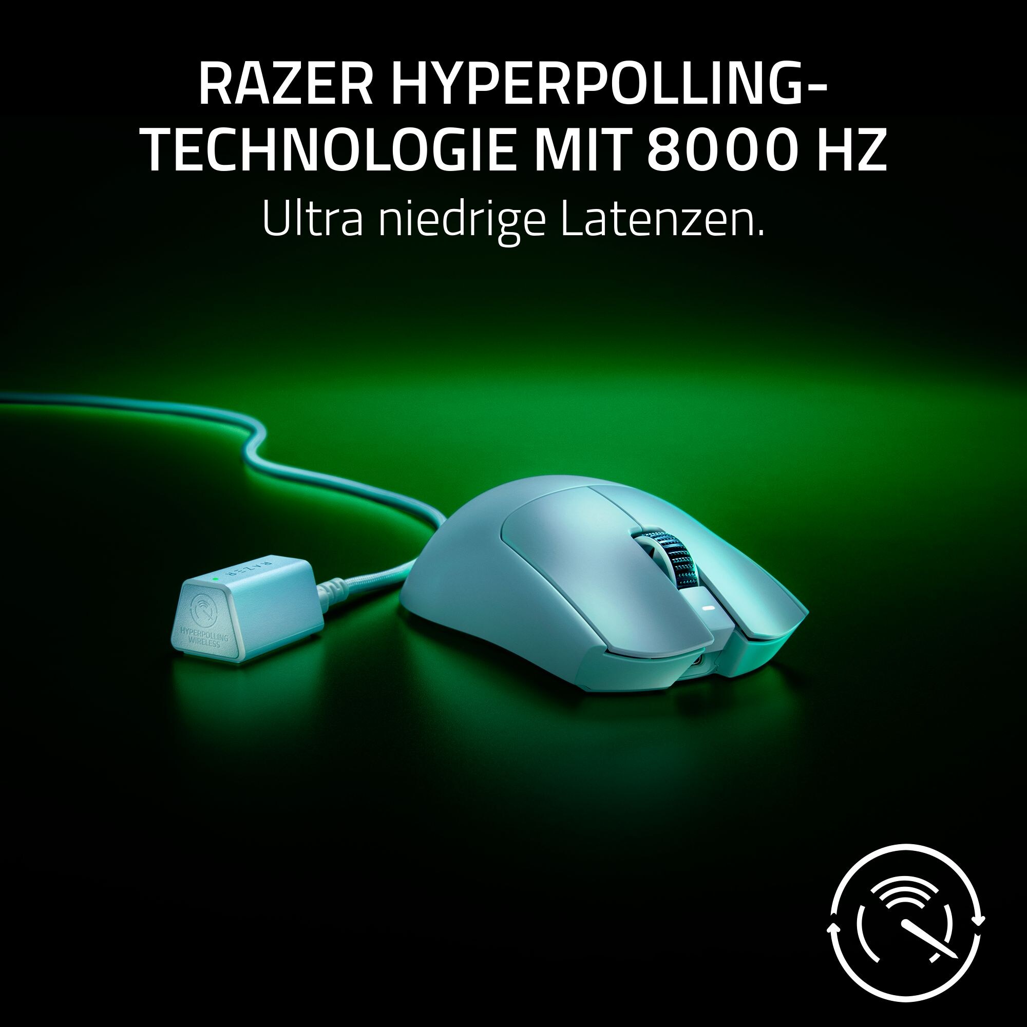 RAZER Viper V3 Pro Weiß - Ultra leichte kabellose symmetrische E-Sport-Maus