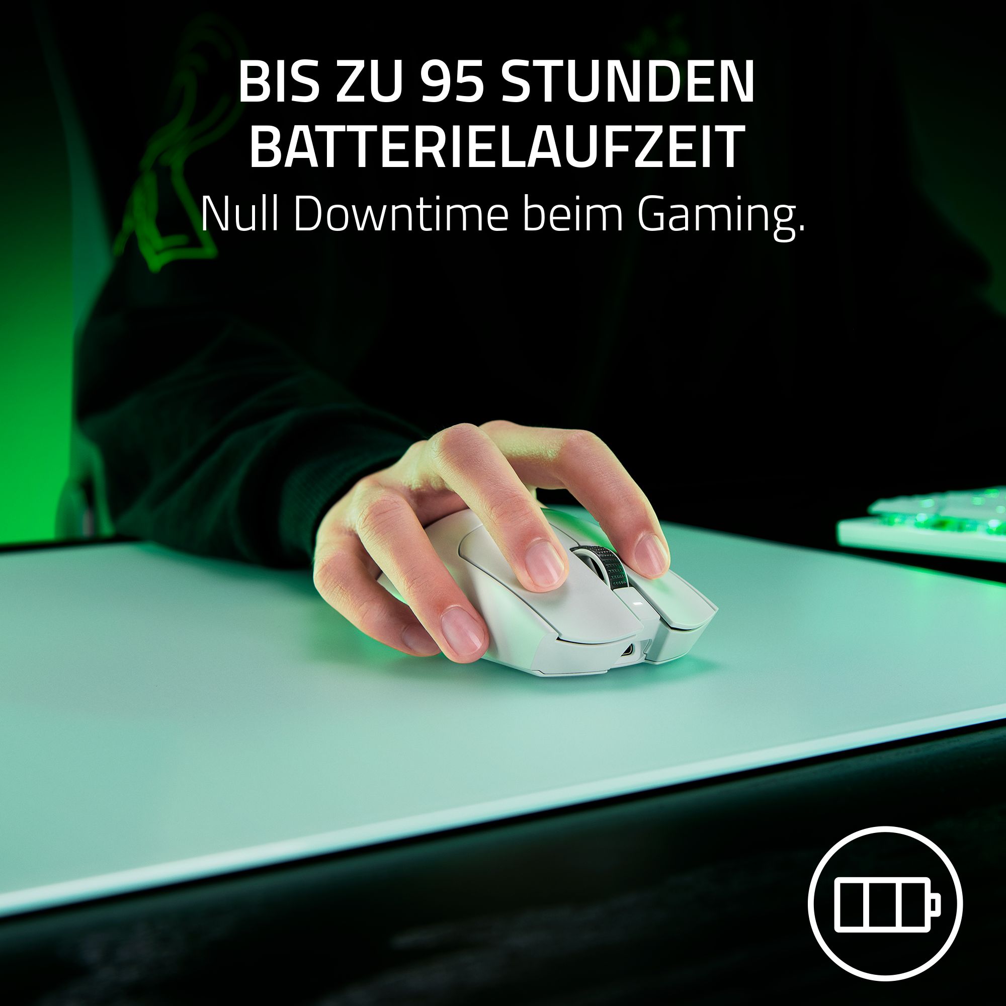 RAZER Viper V3 Pro Weiß - Ultra leichte kabellose symmetrische E-Sport-Maus