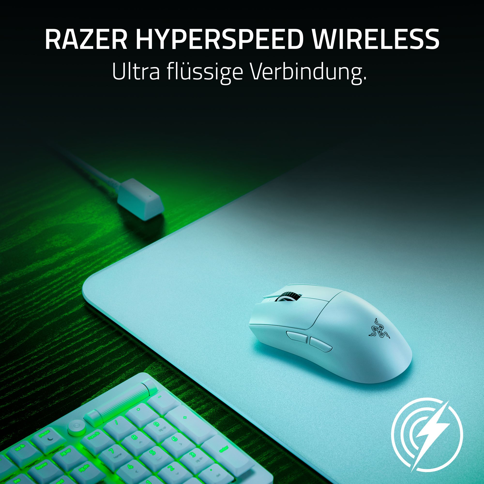 RAZER Viper V3 Pro Weiß - Ultra leichte kabellose symmetrische E-Sport-Maus