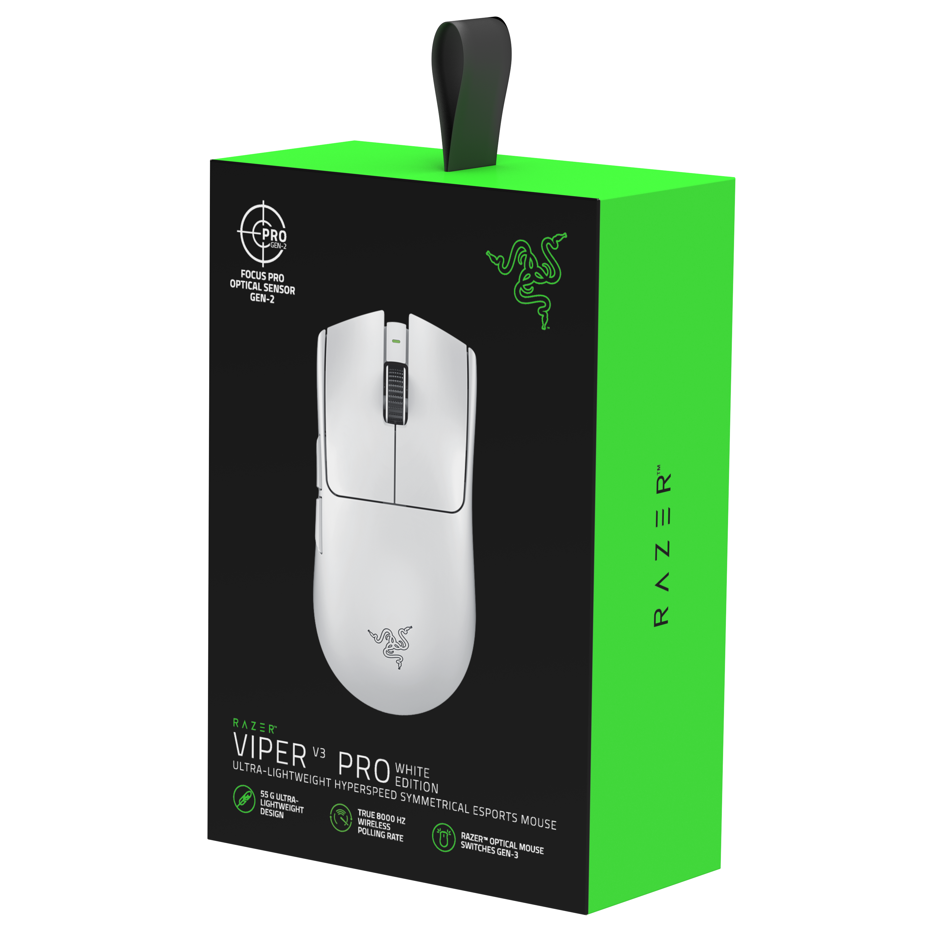 RAZER Viper V3 Pro Weiß - Ultra leichte kabellose symmetrische E-Sport-Maus