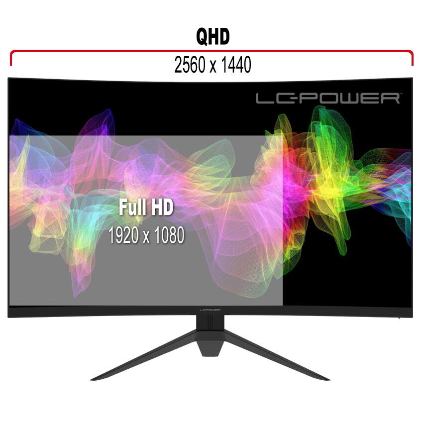 LC-Power M27-QHD-165-C 68,6cm (27") QHD Gaming Monitor Curved 16:9 HDMI/DP 165Hz