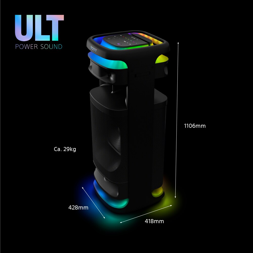 Sony SRS-ULT10 ULT TOWER 10 Bluetooth-Partylautsprecher schwarz