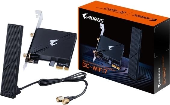 GIGABYTE GIGA GC-WIFI7 Wi-Fi 7 &amp; Bluetooth 5.3 WLAN Karte (PCIe x1)