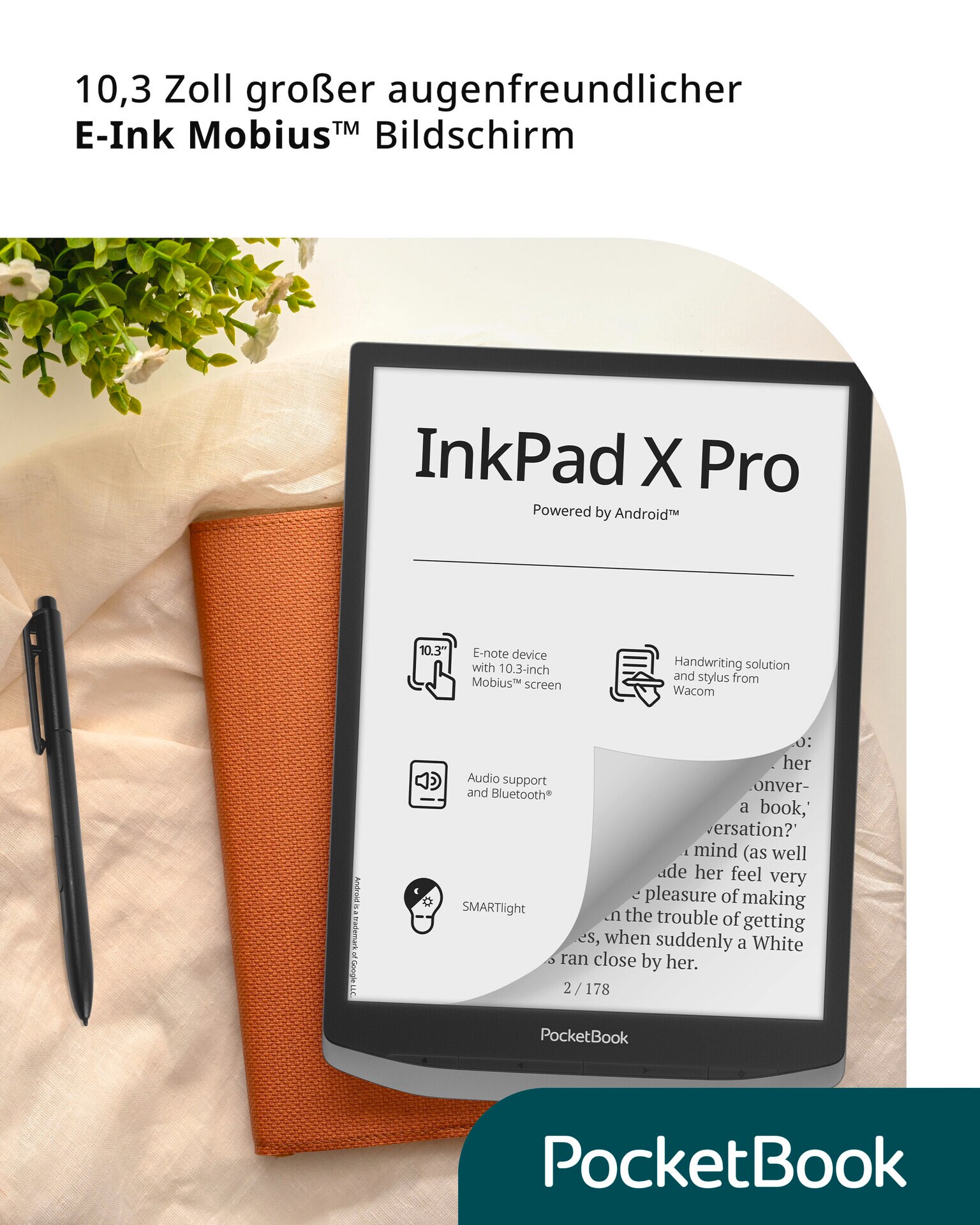 PocketBook InkPad X Pro - Mist Grey 227 DPI 32GB