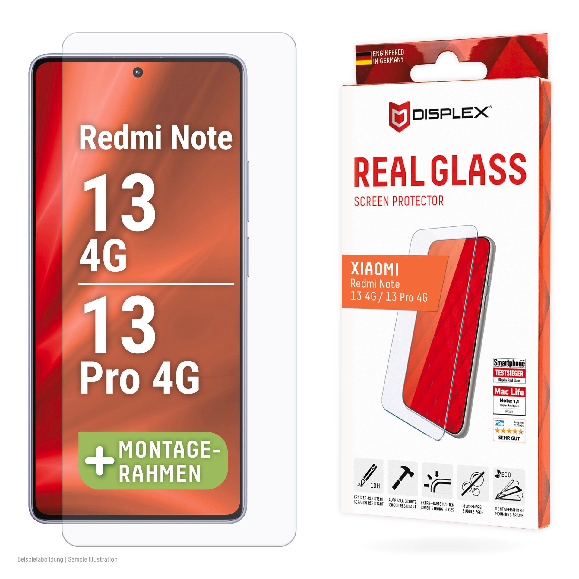 DISPLEX Real Glass Xiaomi Redmi N. 13 4G/13 Pro 4G