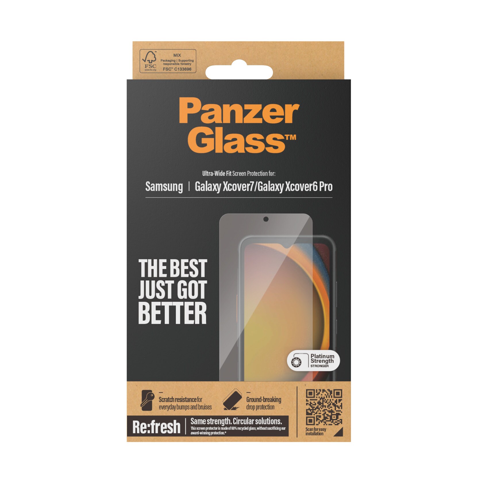 PanzerGlass für Samsung Galaxy Xcover7, Xcover6 Pro, Ultra-Wide Fit