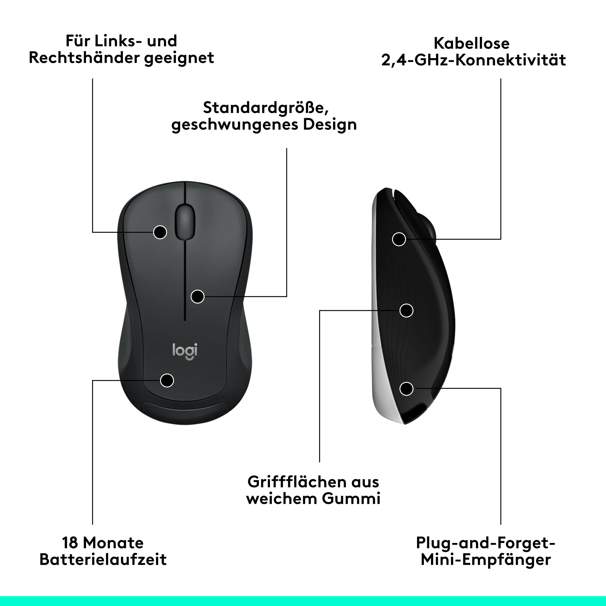 Logitech MK540 Advanced - US Layout - Kabellose Maus-Tastaturkombination